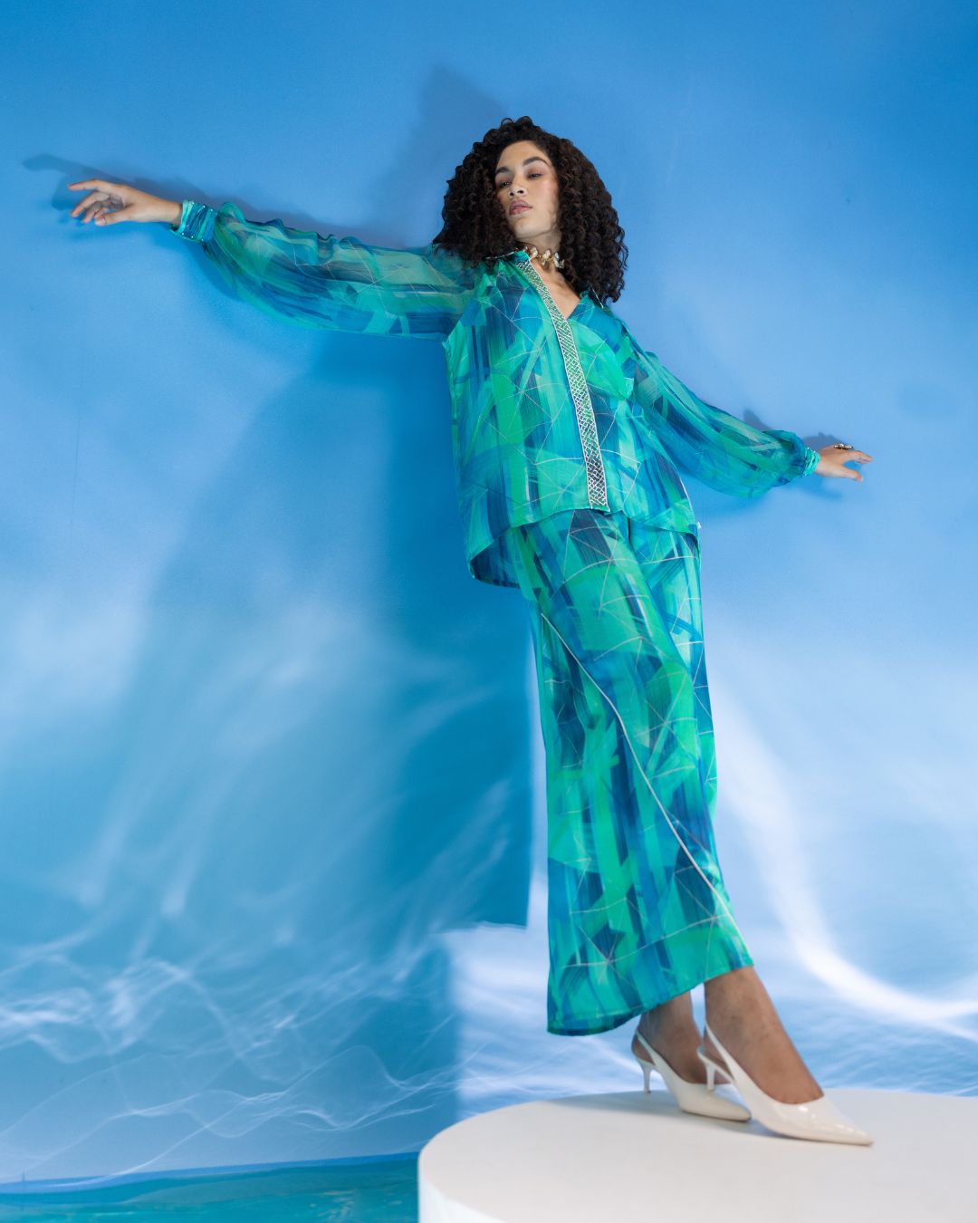 Green Raglan Sleeve Co-Ord Set