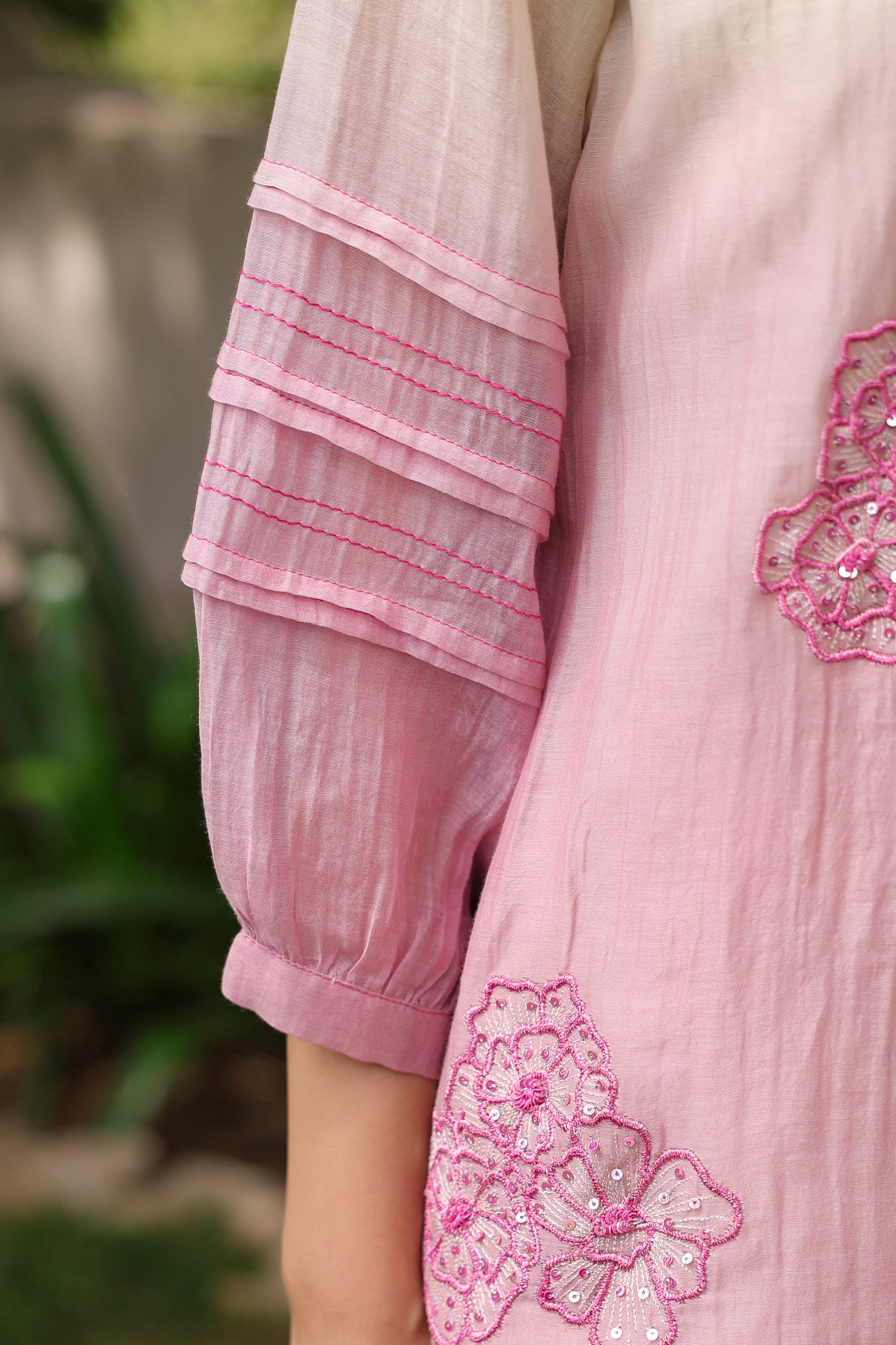 Gul Pink Ombre Shirt Coord Set