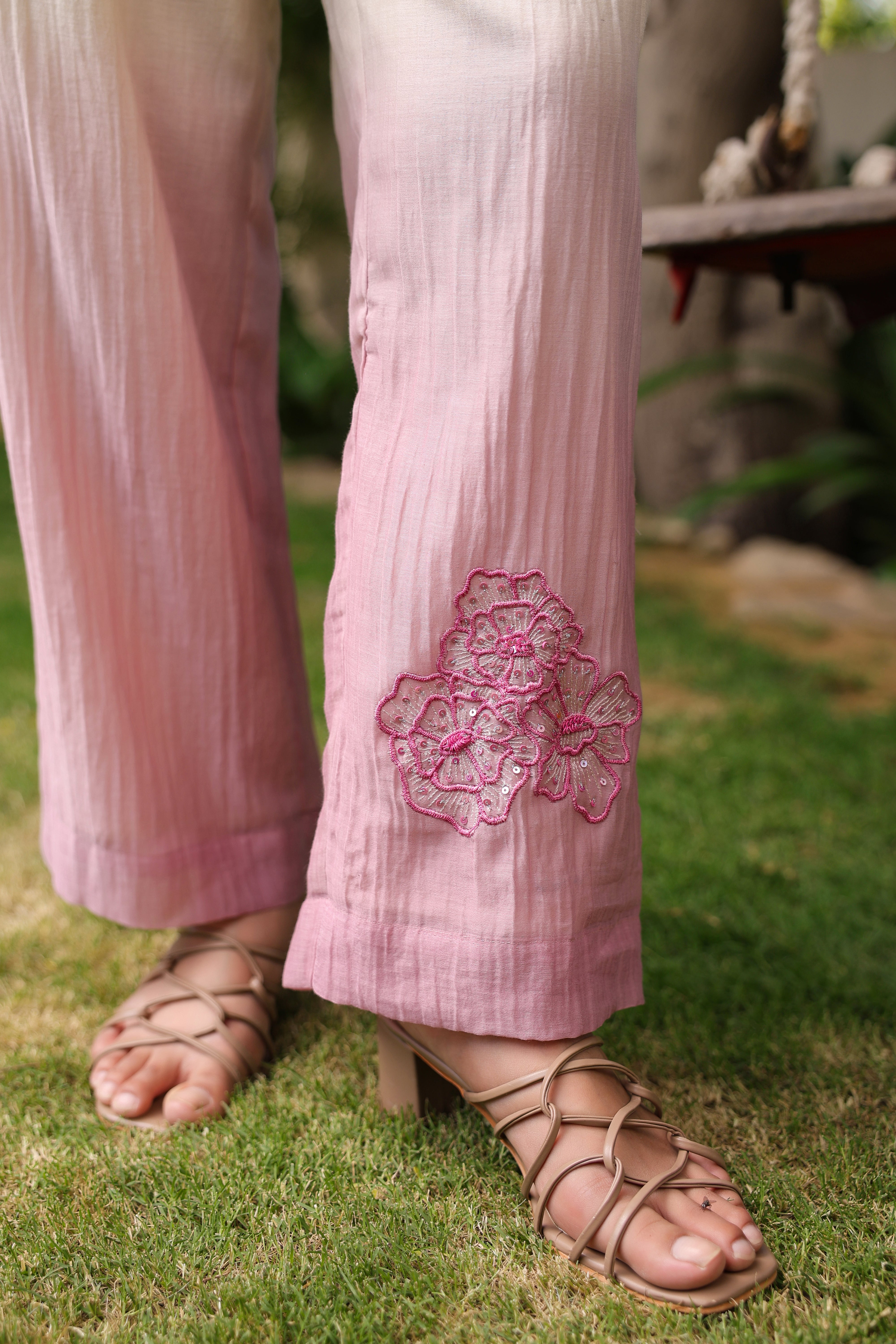 Gul Pink Ombre Shirt Coord Set