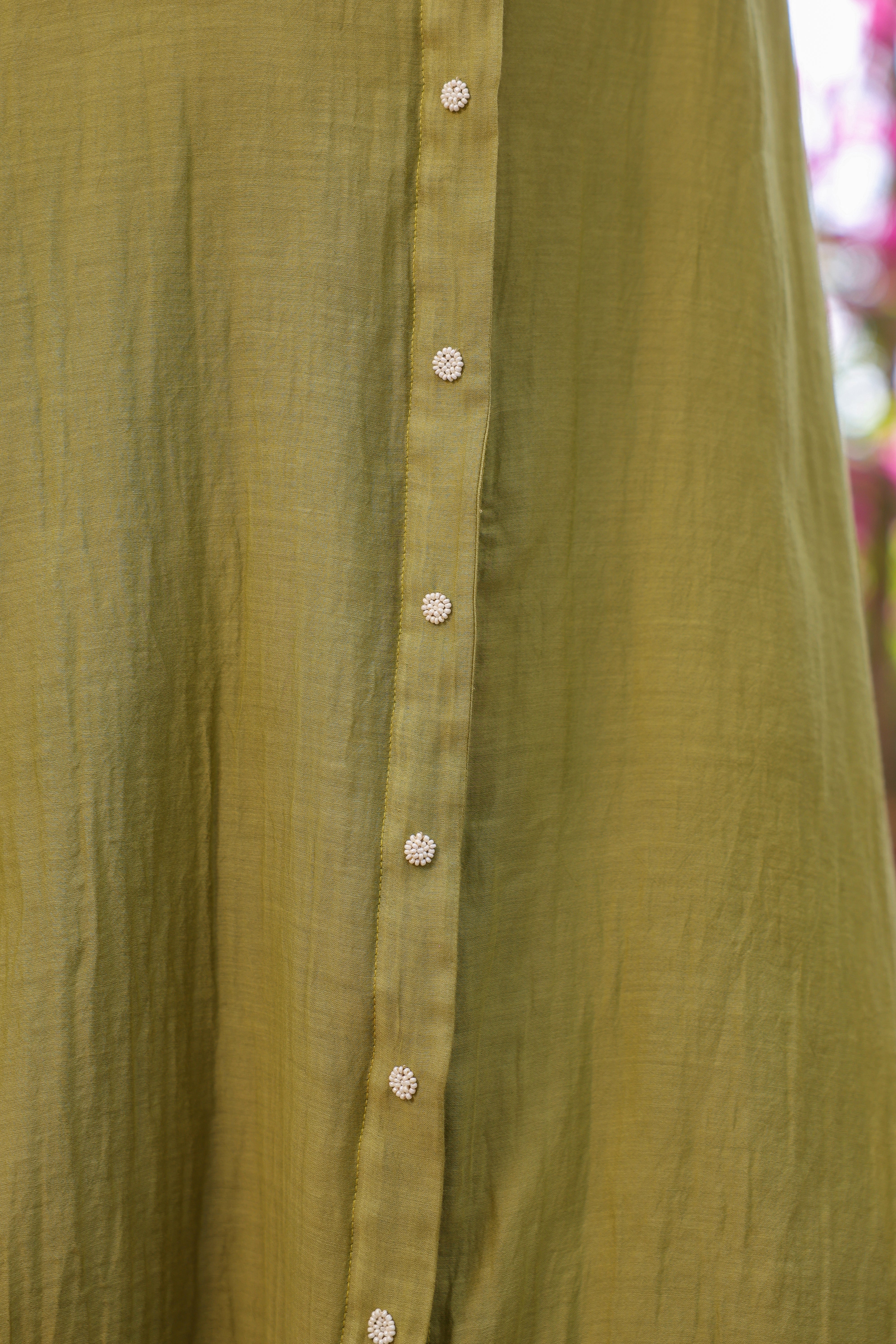 Gul Green Sleeve Embroidered Coord Set