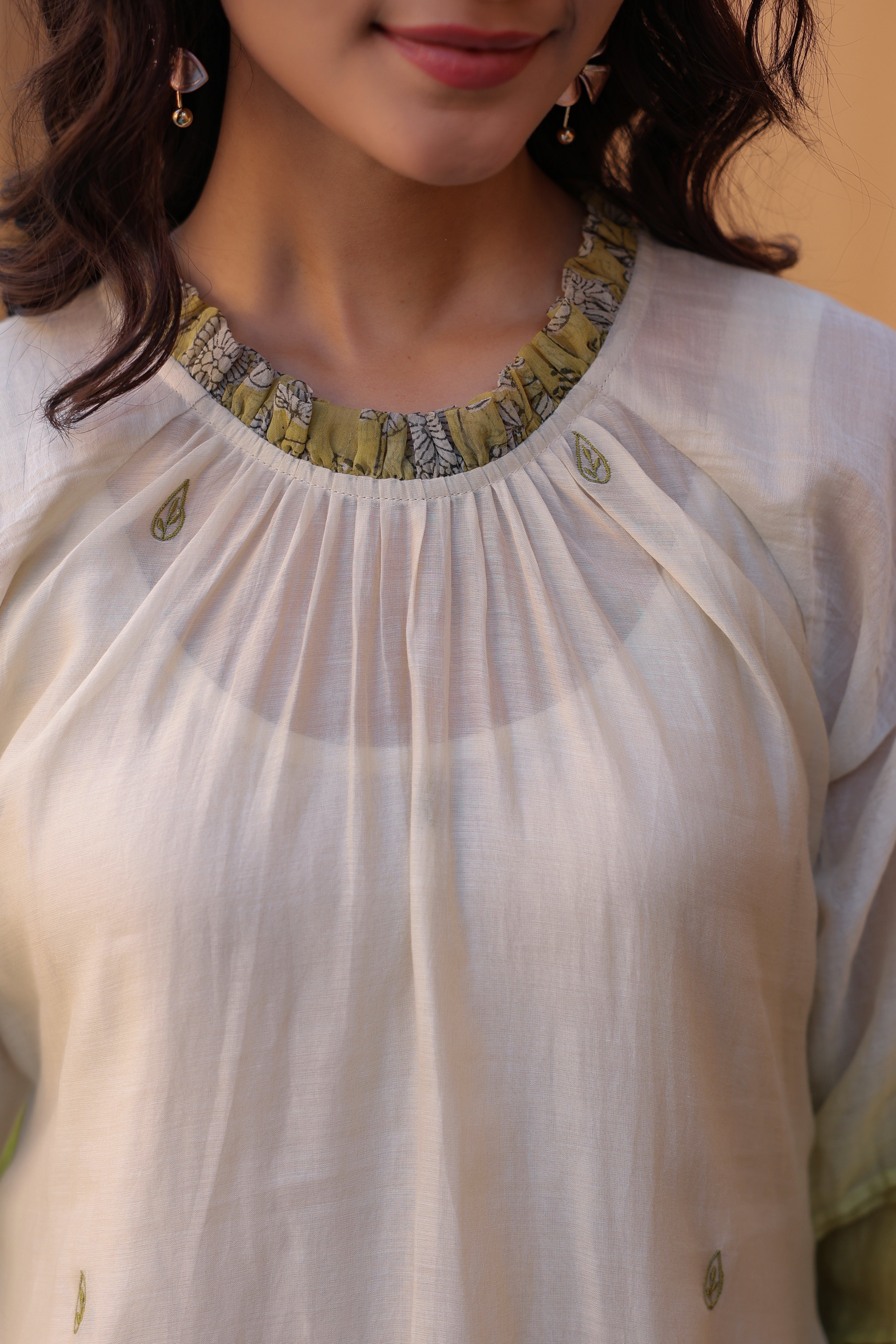 Gul Green Ombre Frill Dress