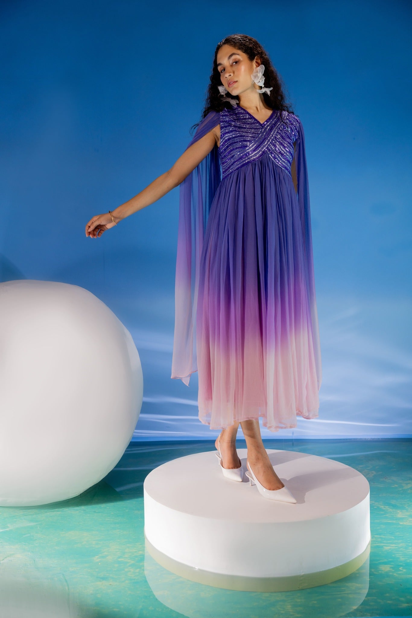 Ombre Mermaid Sequin Dress