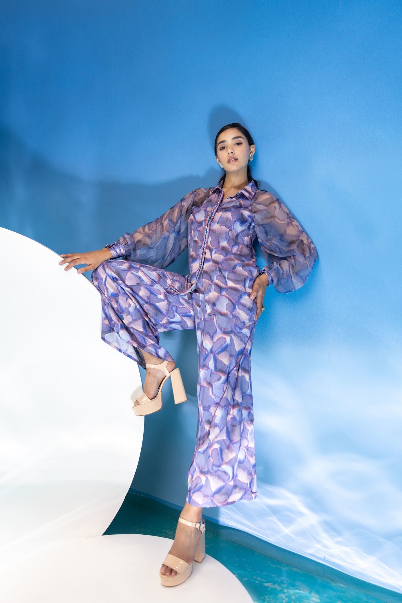 Marble Raglan Sleeve co-Ord Set