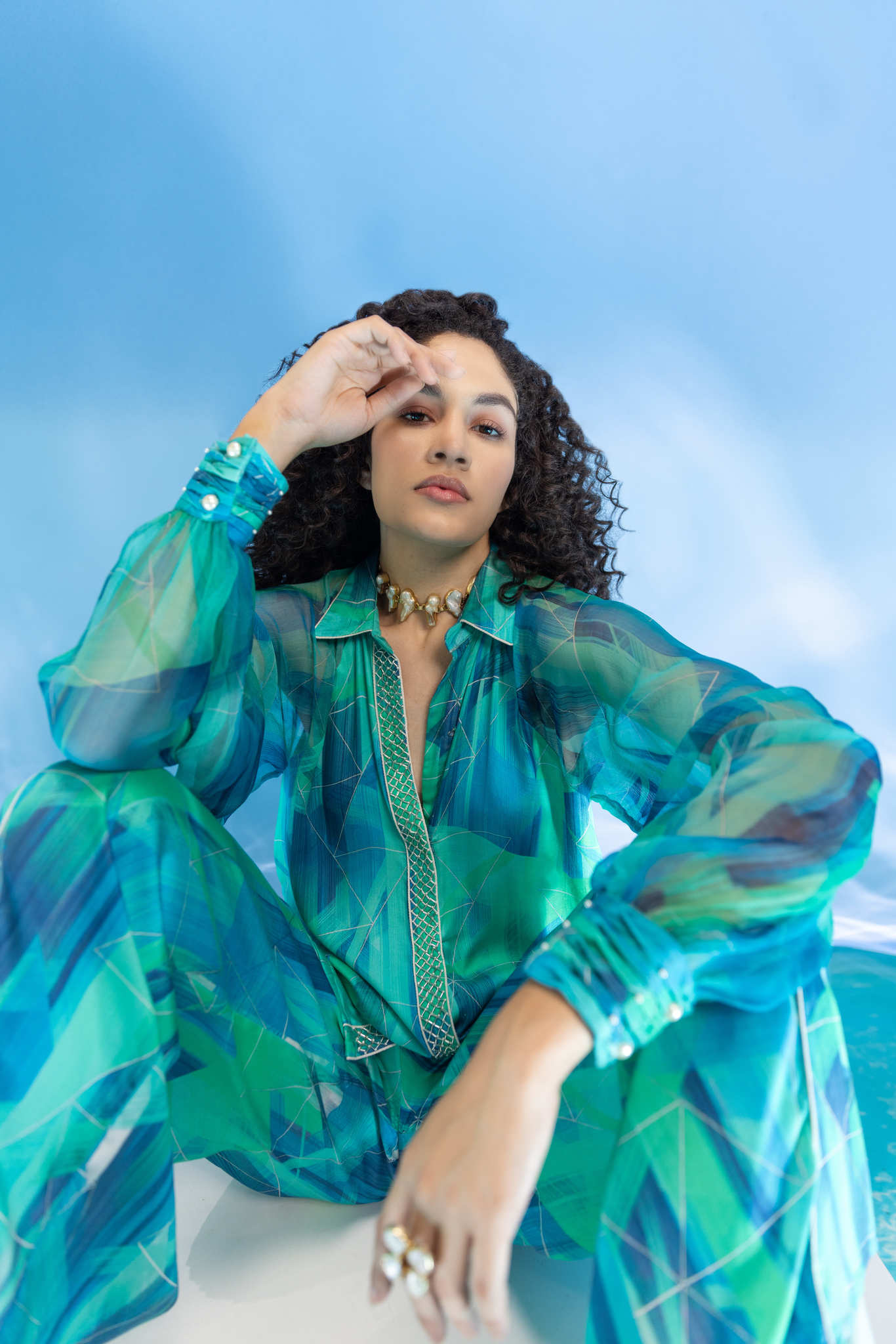 Aquarius Green Raglan Sleeve Co-Ord set-2pcs