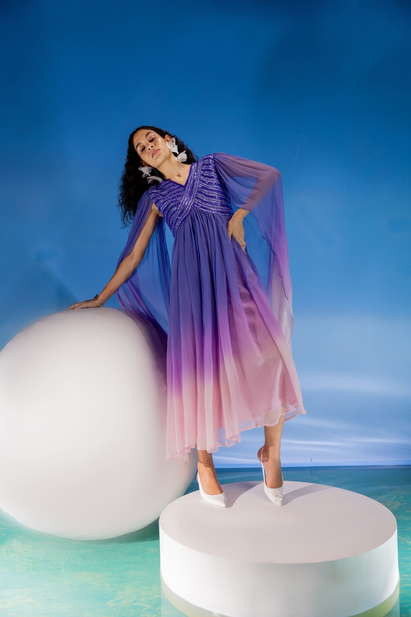 Ombre Mermaid Sequin Dress