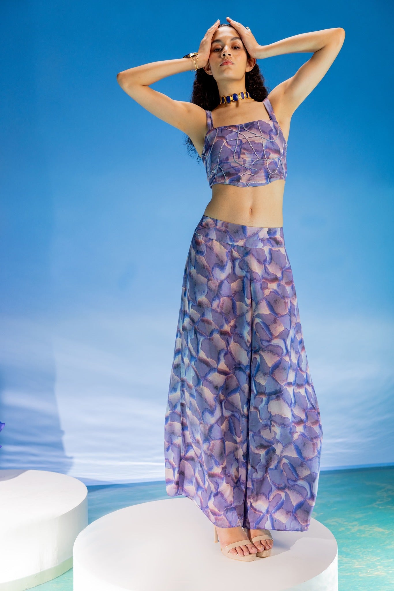 Organza cape set-3pcs