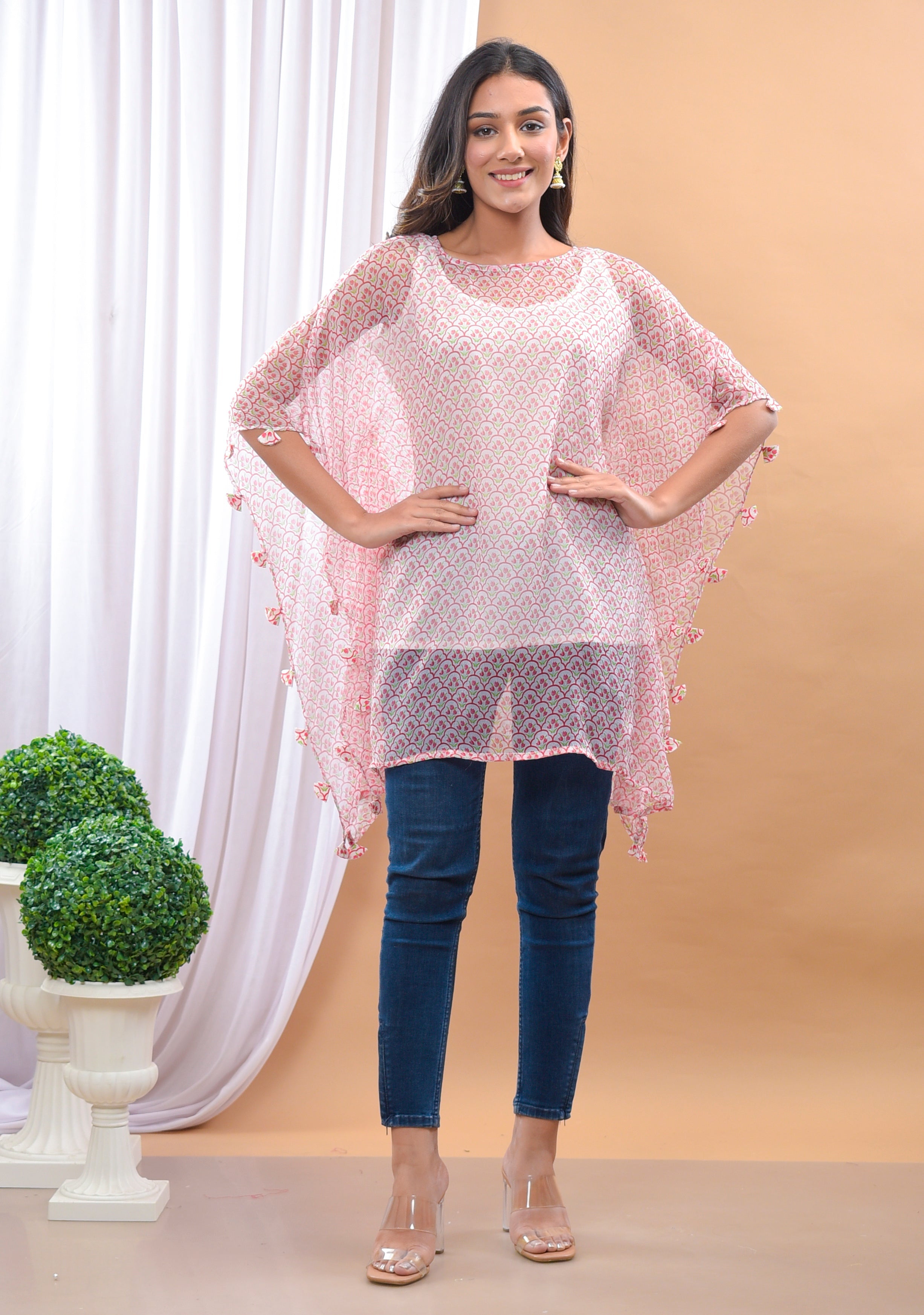 Jharokha White Kaftan