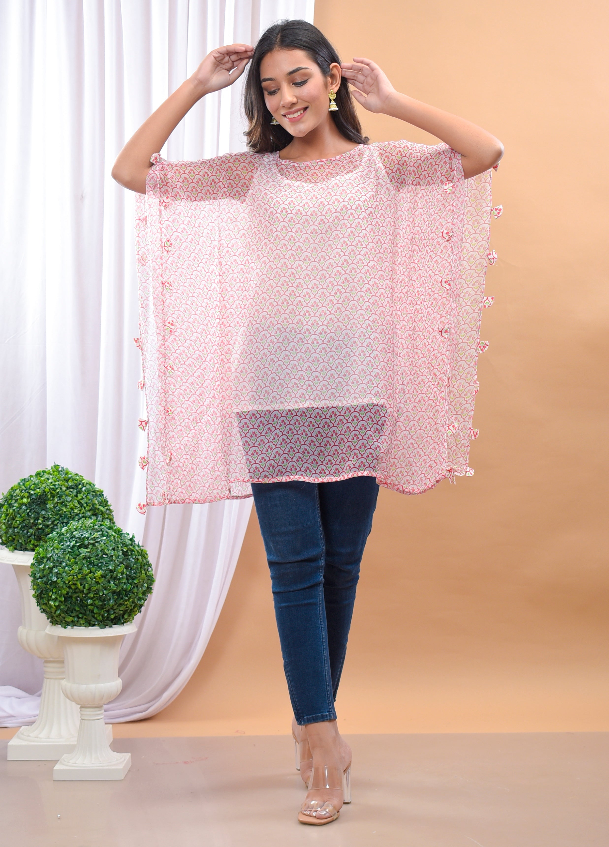 Jharokha White Kaftan