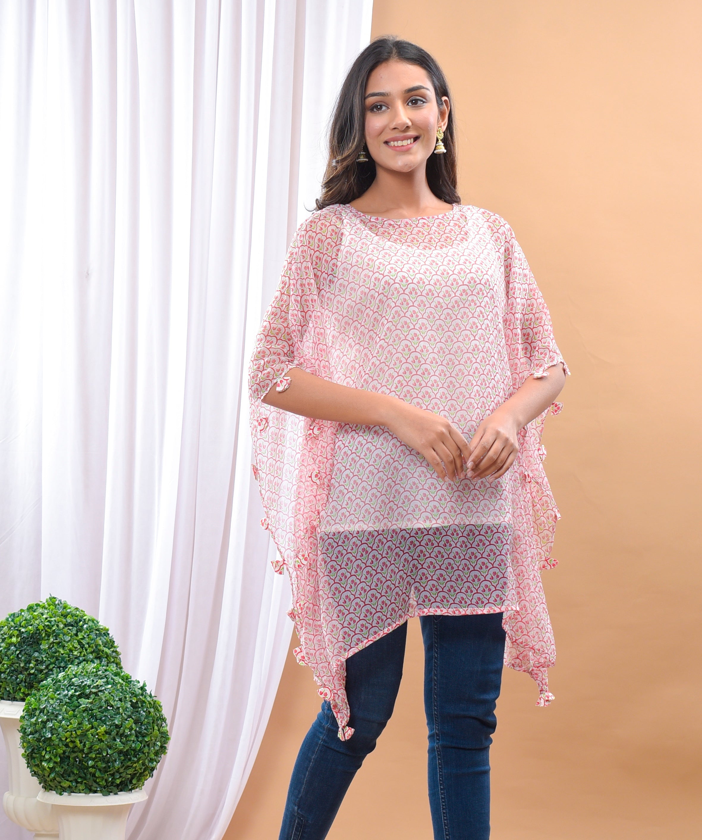 Jharokha White Kaftan