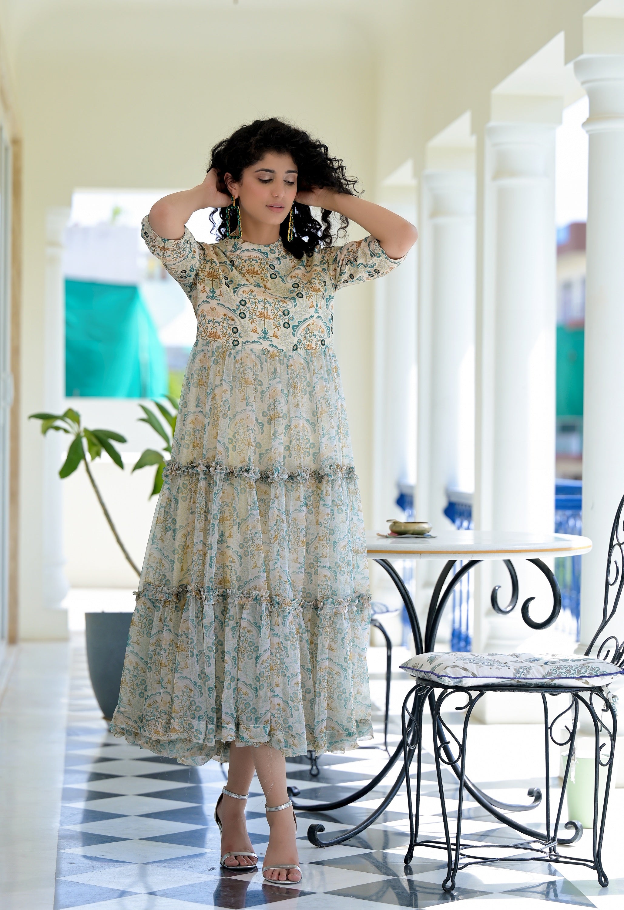 Florentina Floral Tier Dress