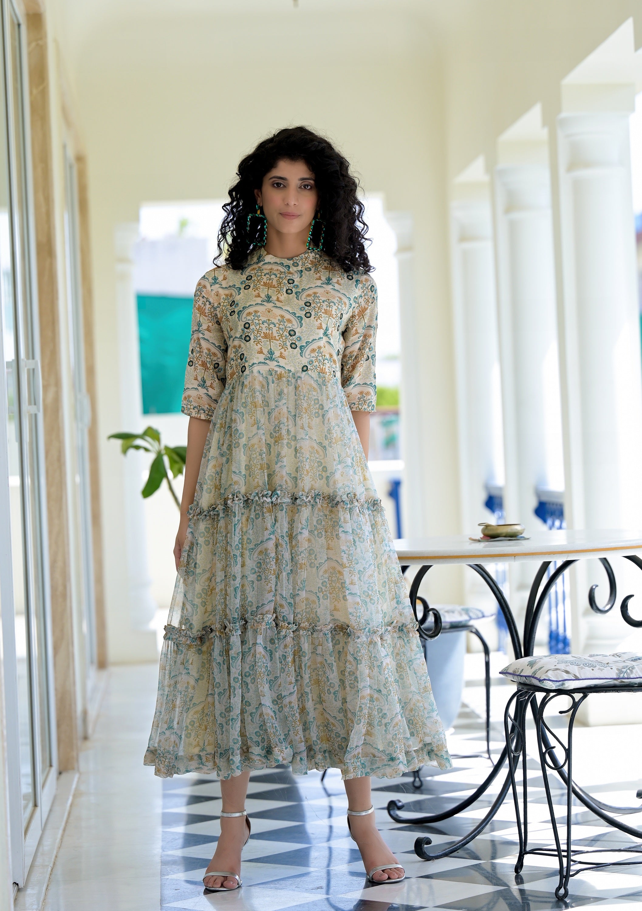 Florentina Floral Tier Dress