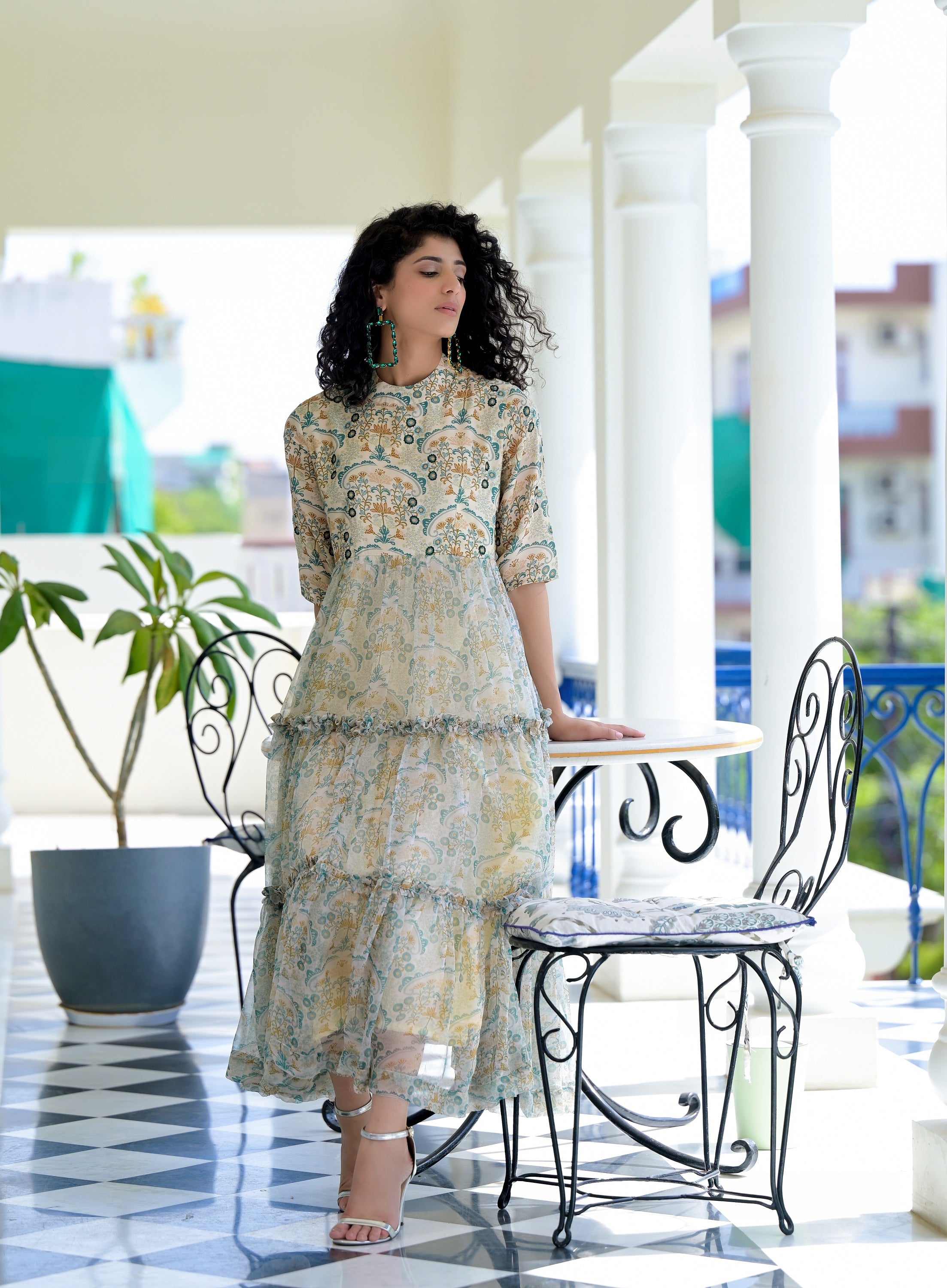 Florentina Floral Tier Dress