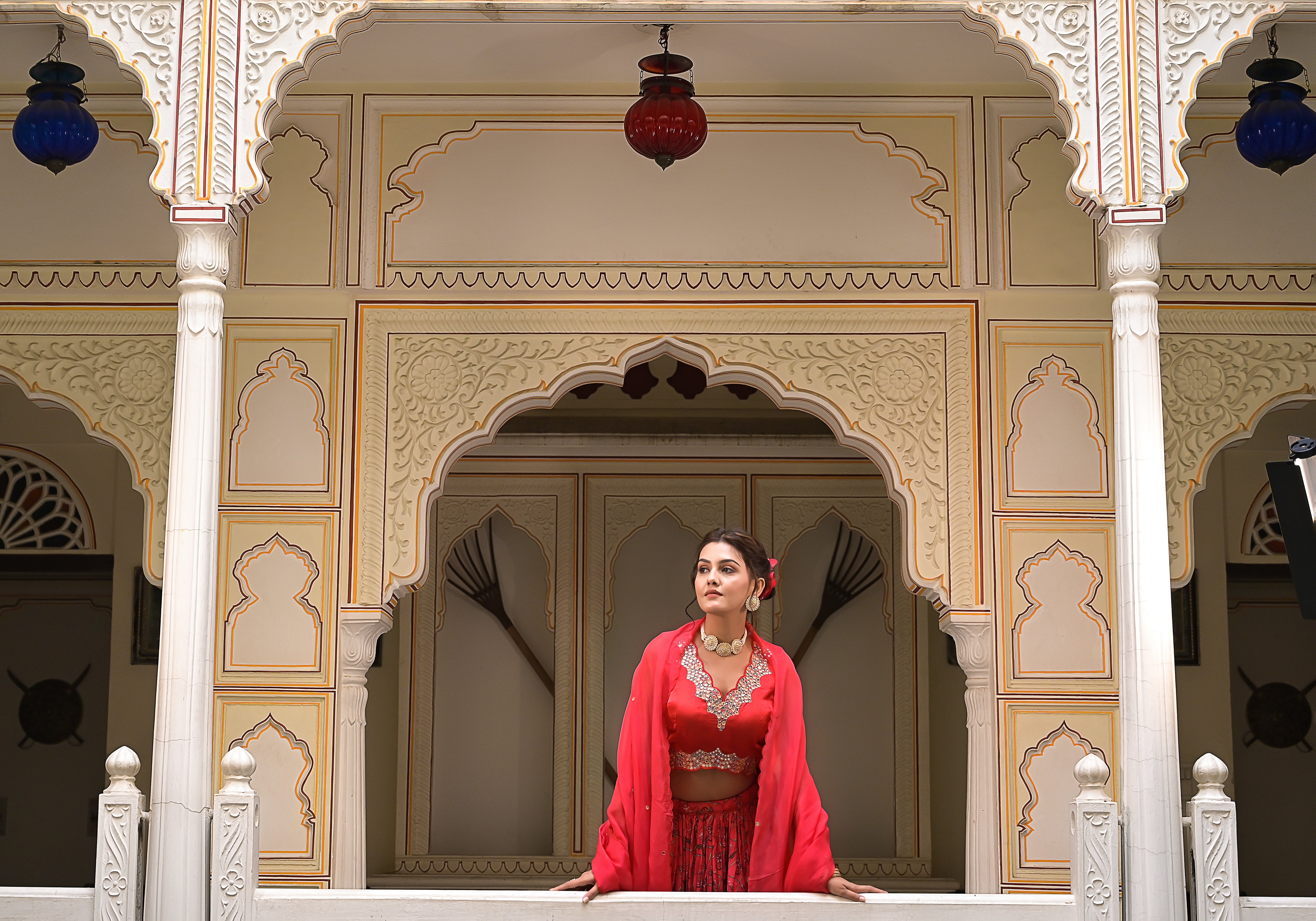 Red Gulaal Lehenga set-3PCS