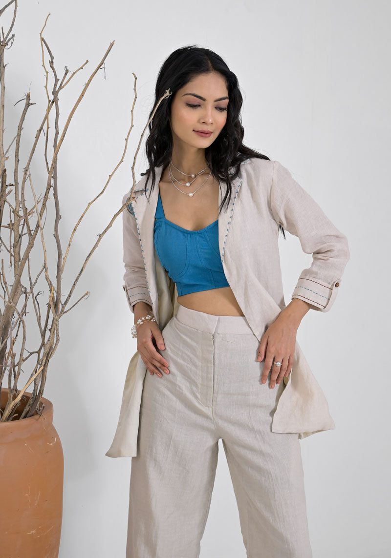 Breeze Blue Jacket Set-3pcs