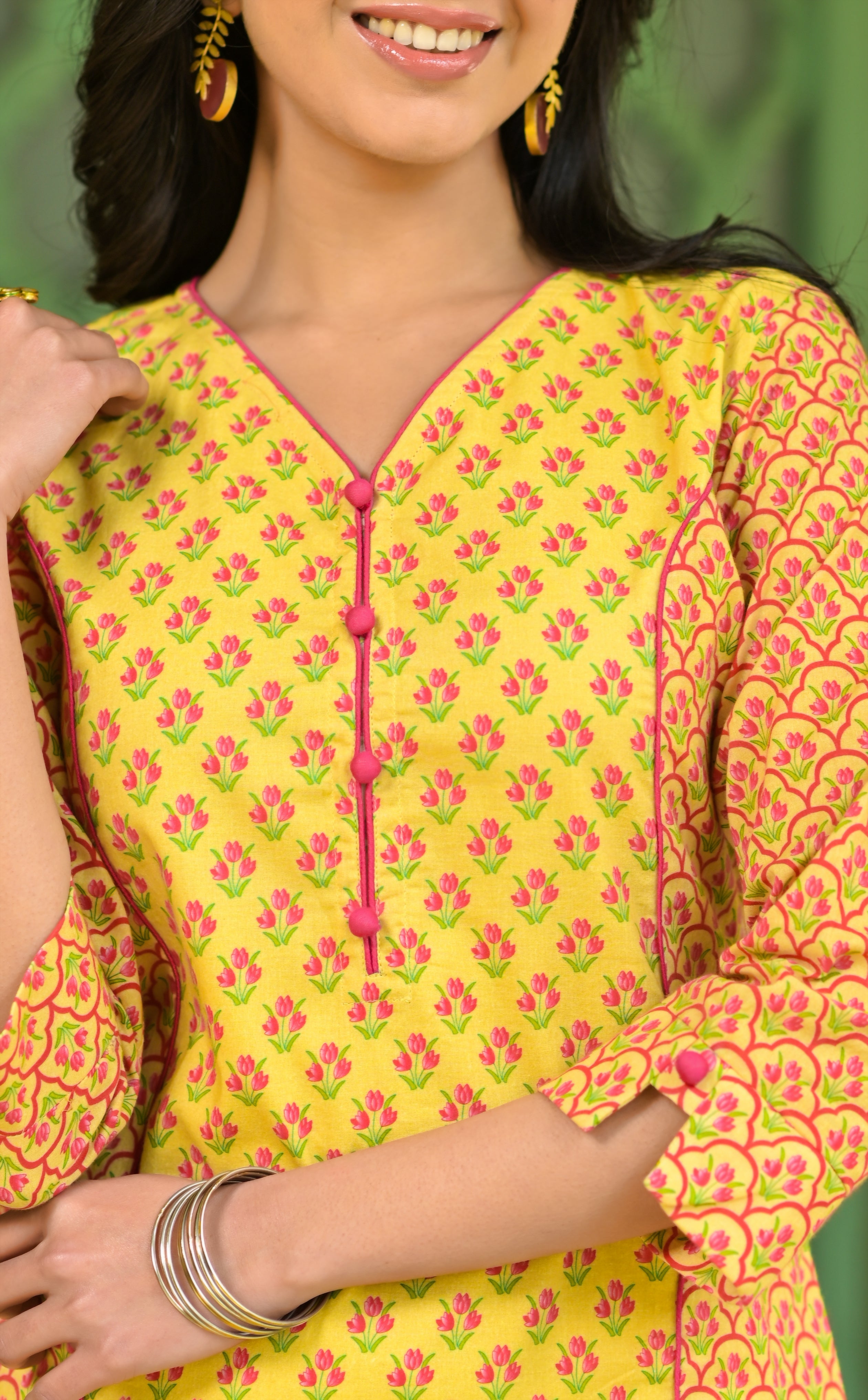 Mughal Jharokha Paneled Kurta Set-2pcs