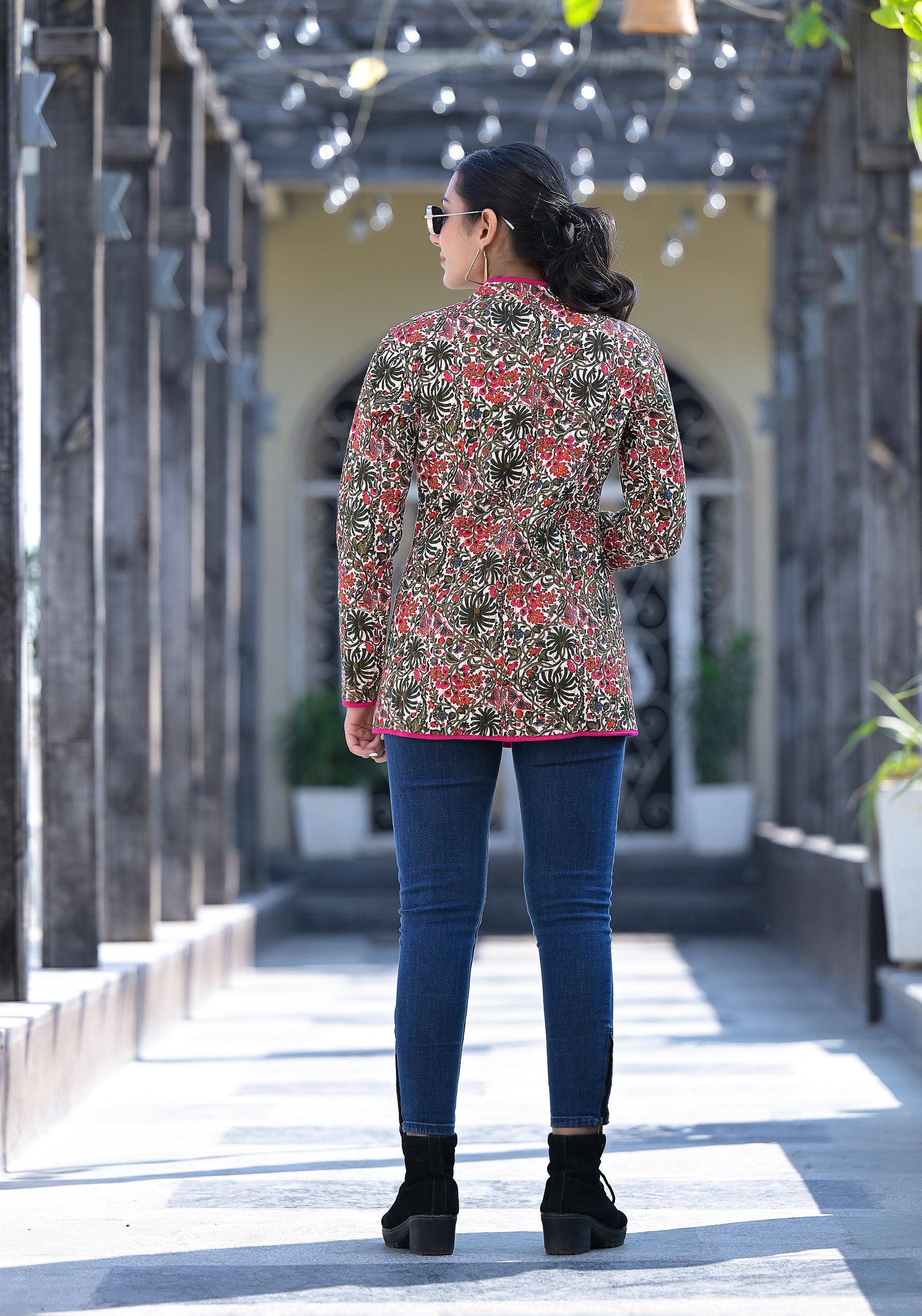 Reversible Busy Garden Jacket