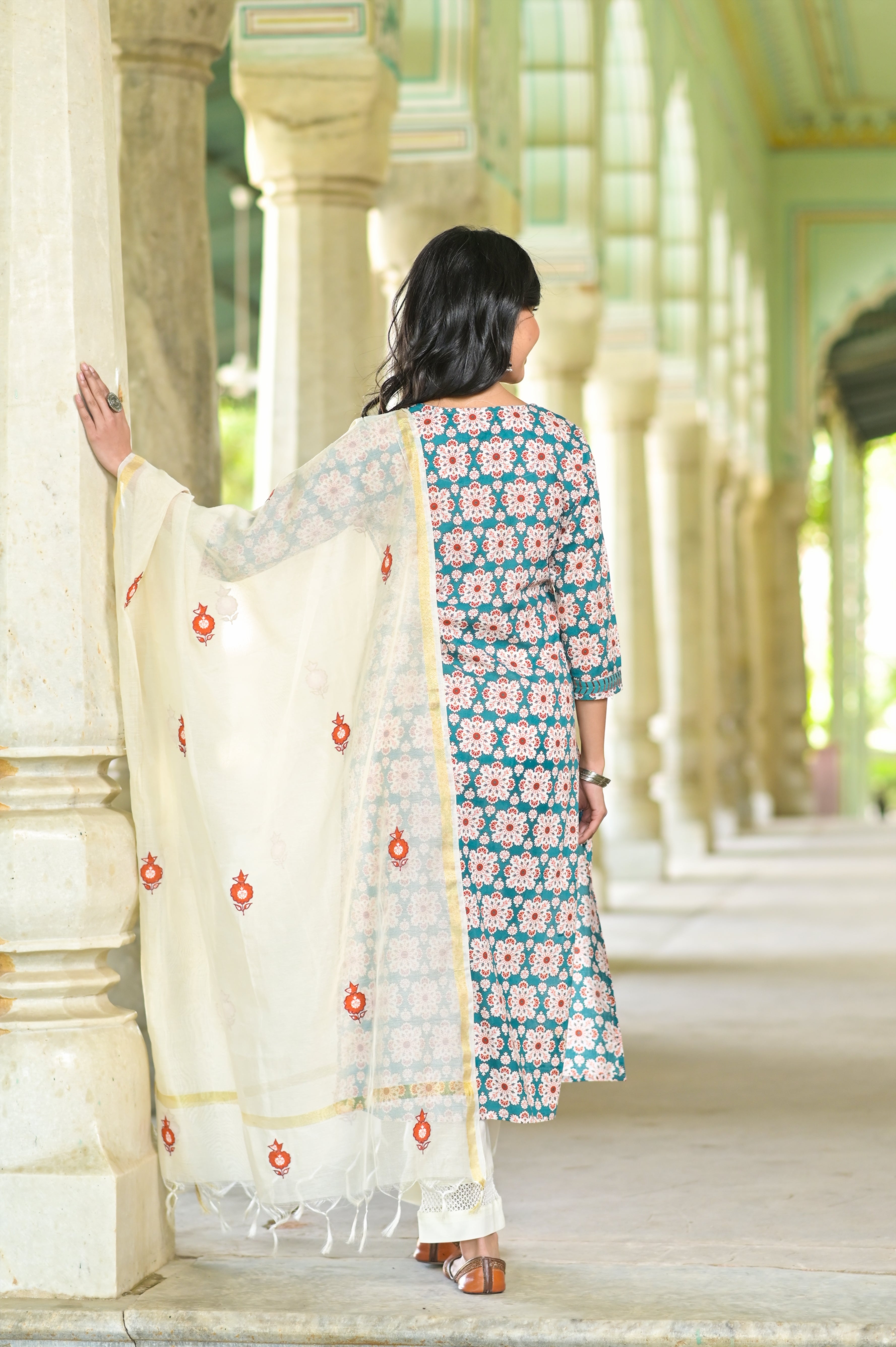 Turkish jaal kurta set -3pcs