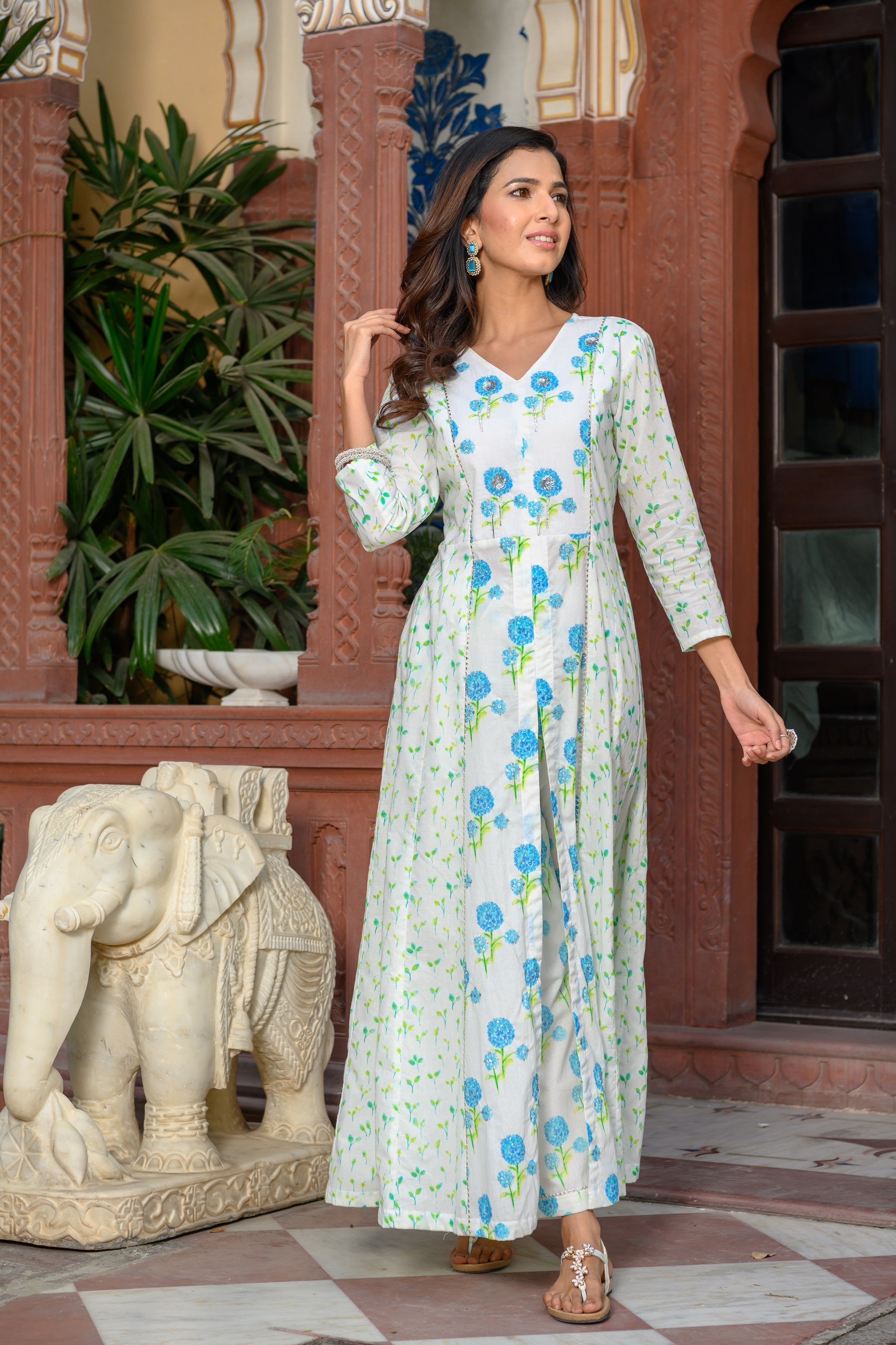 Marigold Kali Kurta Set-2pcs