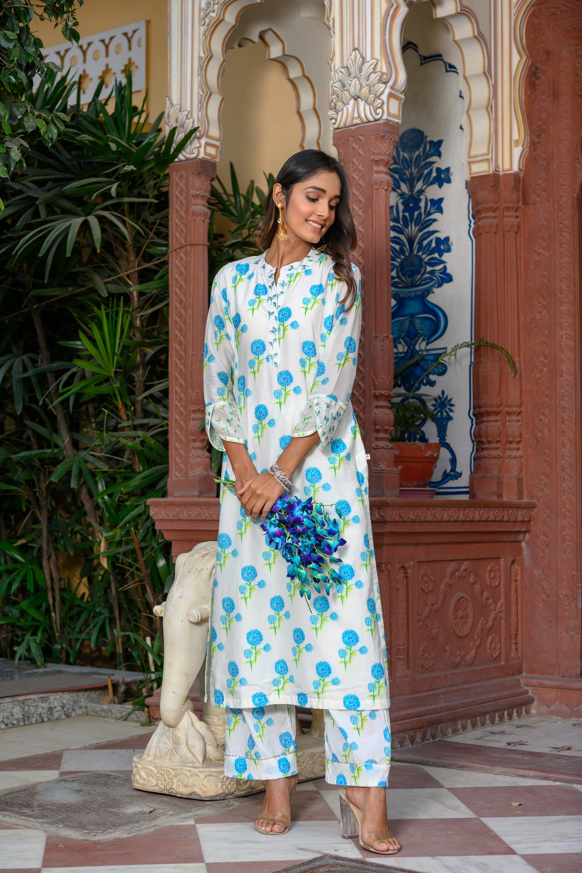 Marigold Straight Kurta Set-2pcs