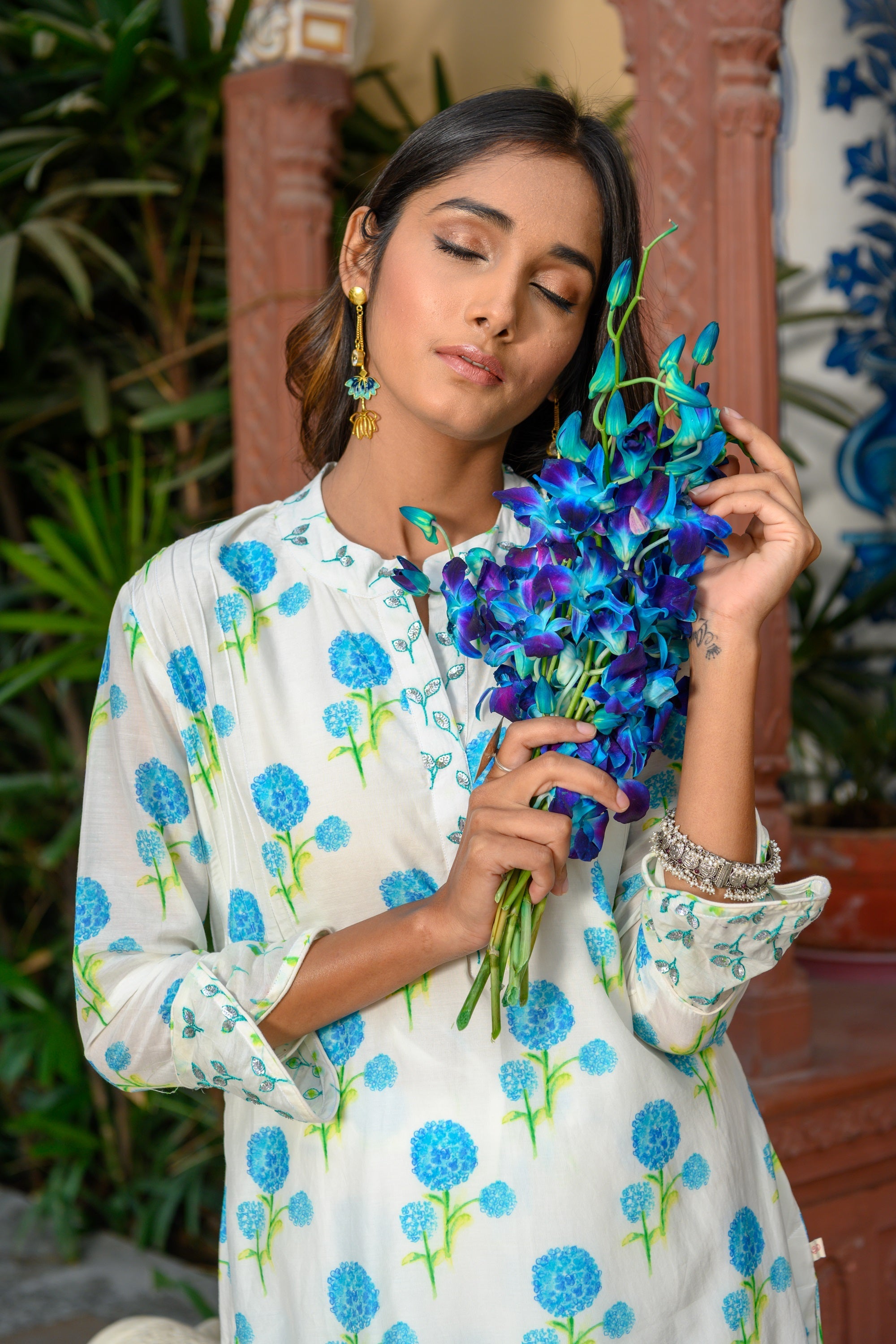 Marigold Straight Kurta Set-2pcs