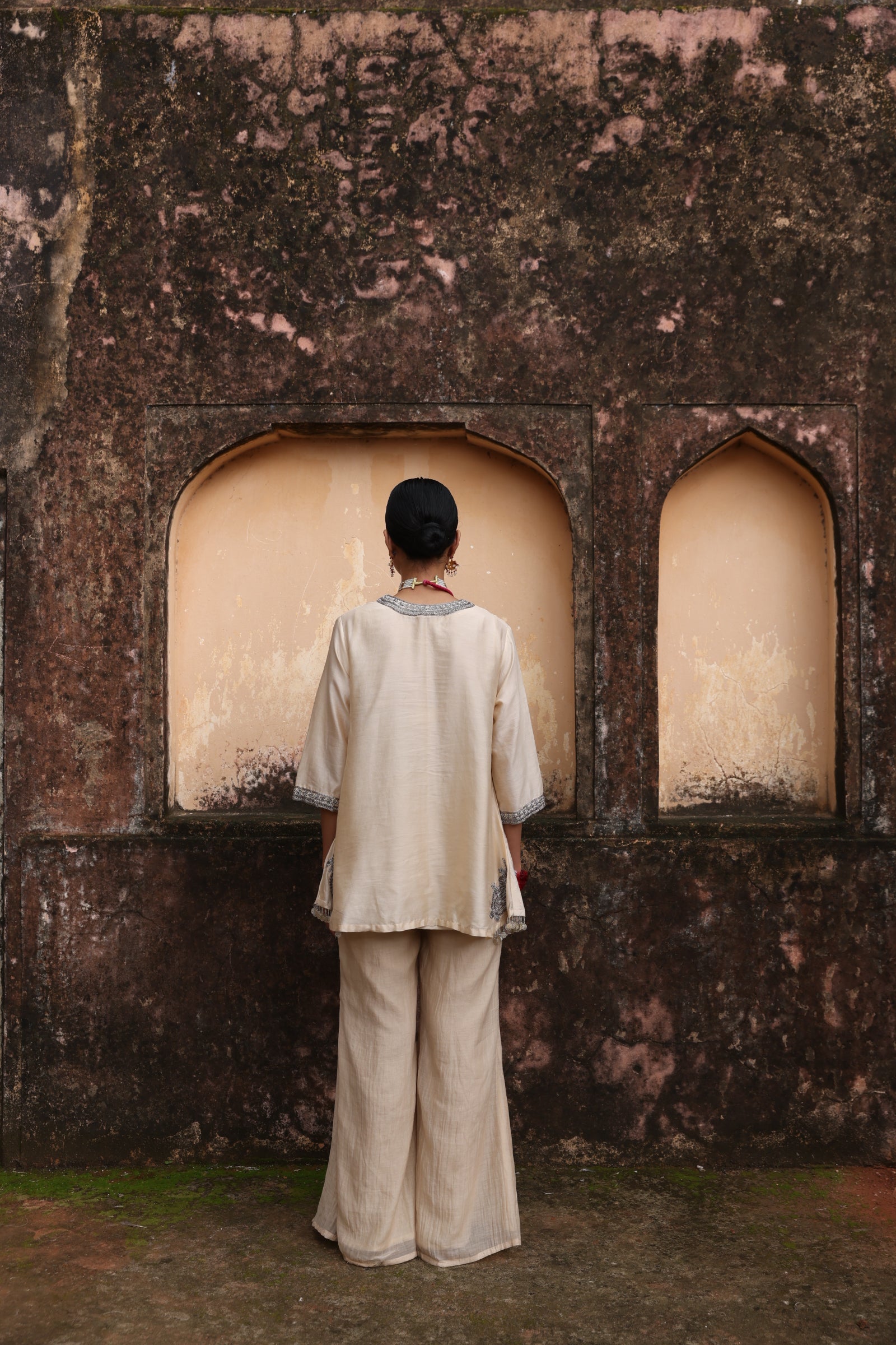 Ivory Zardozi Coord set