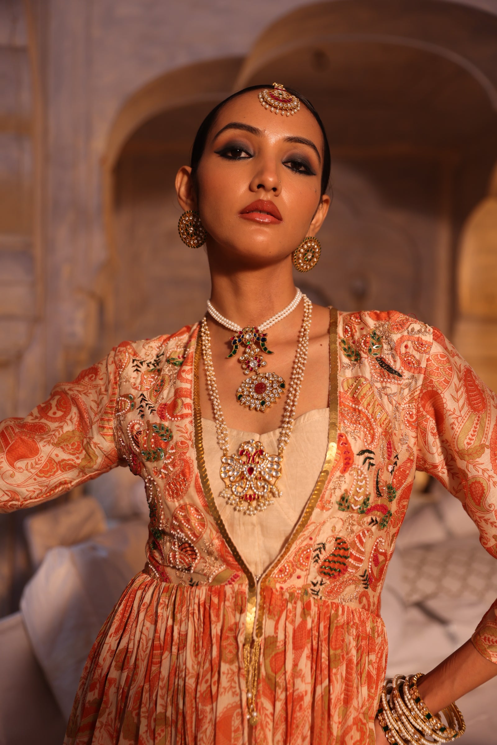 Peplum Paisley Coord Set