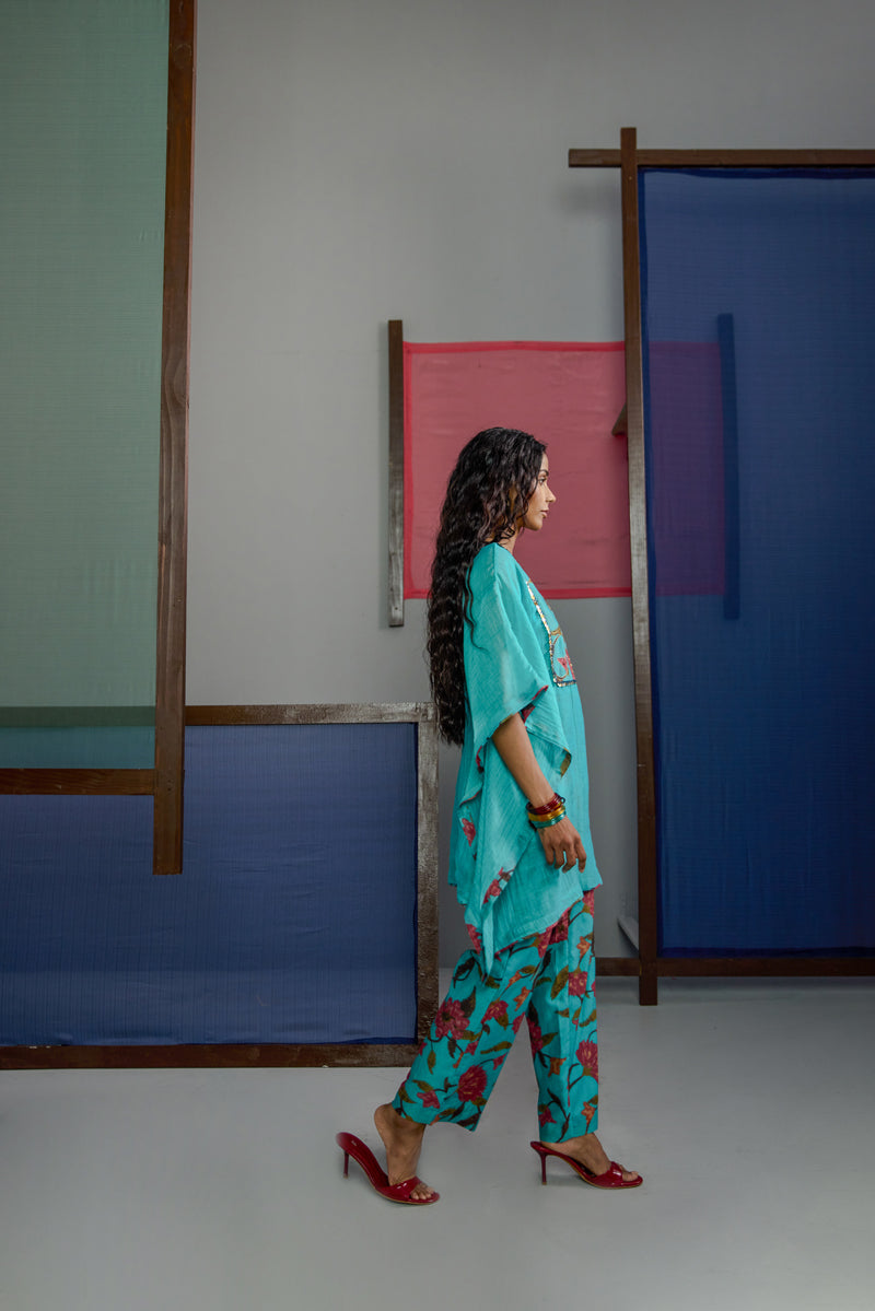 Afsana Yoke Kaftan Co-Ord Set