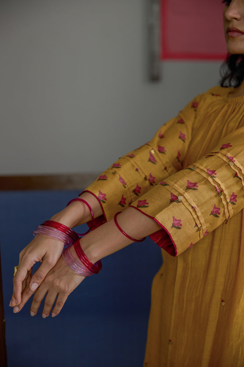 Afsana Mustard Raglan Set
