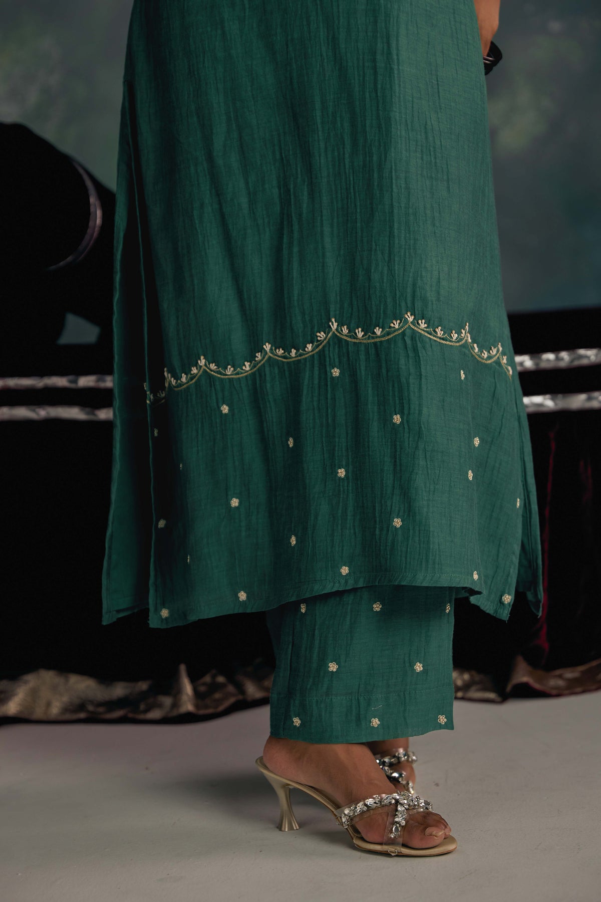 Aks Emerald Green Kurta Set