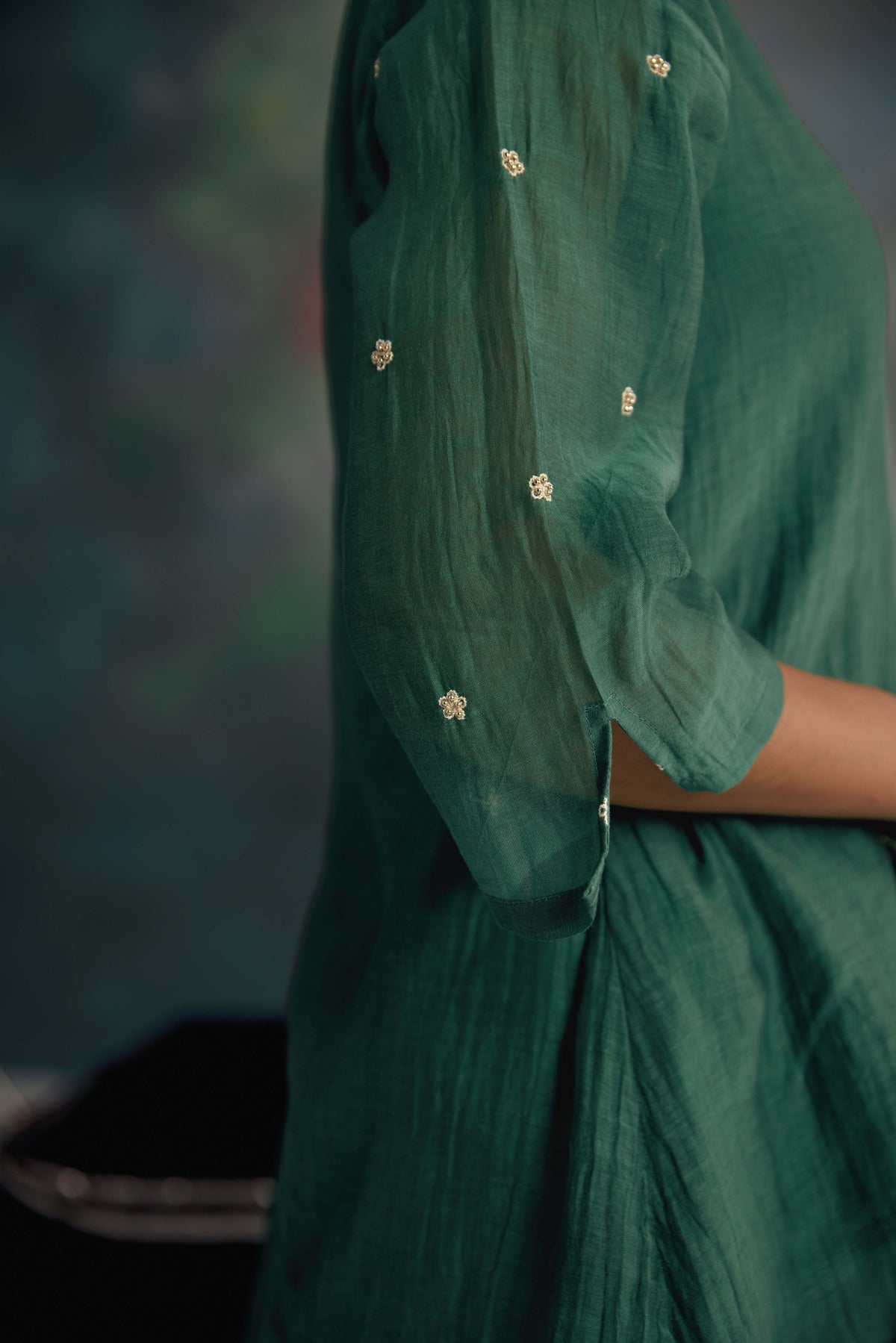Aks Emerald Green Sharara Set