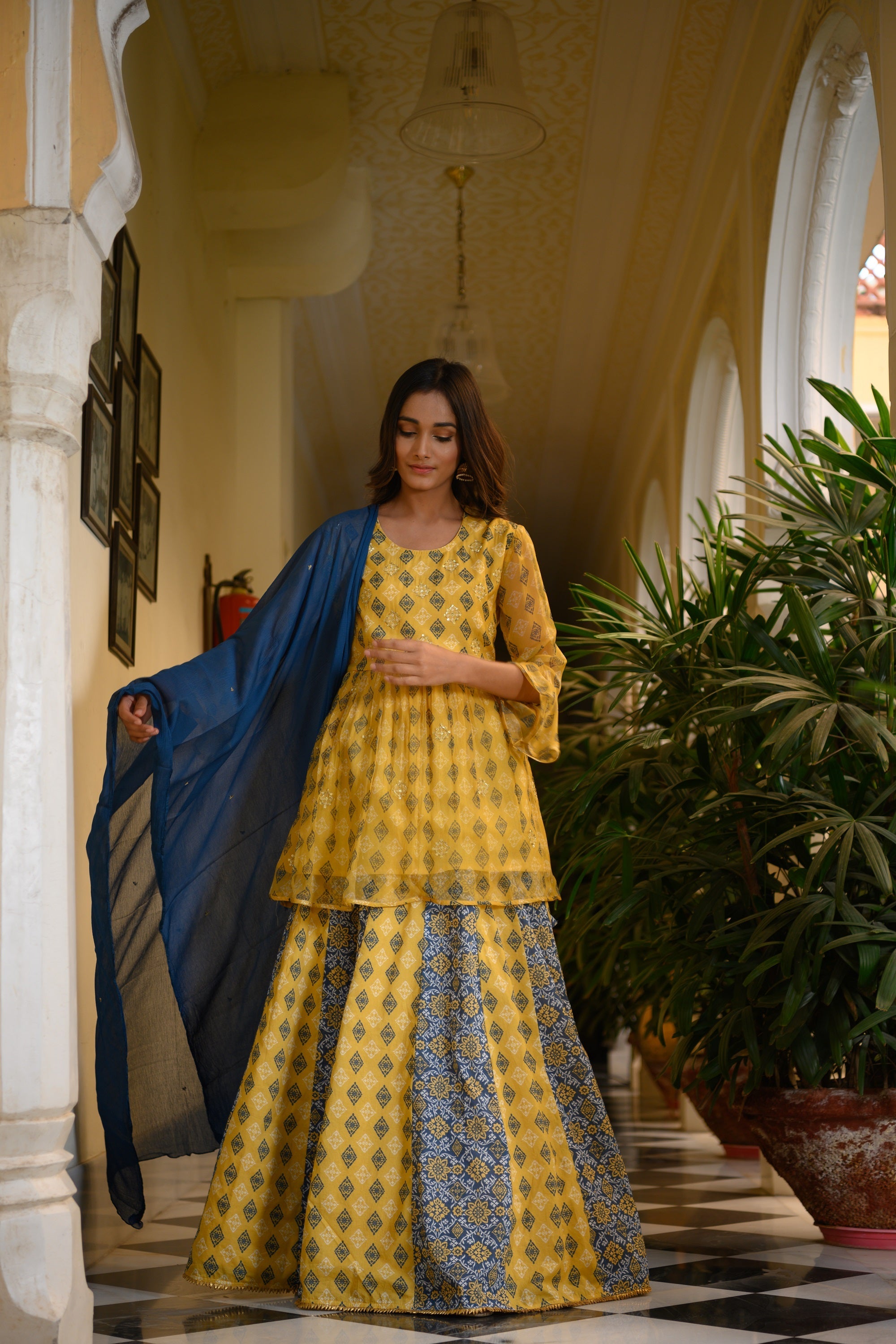 Dual Patch Skirt-3pcs