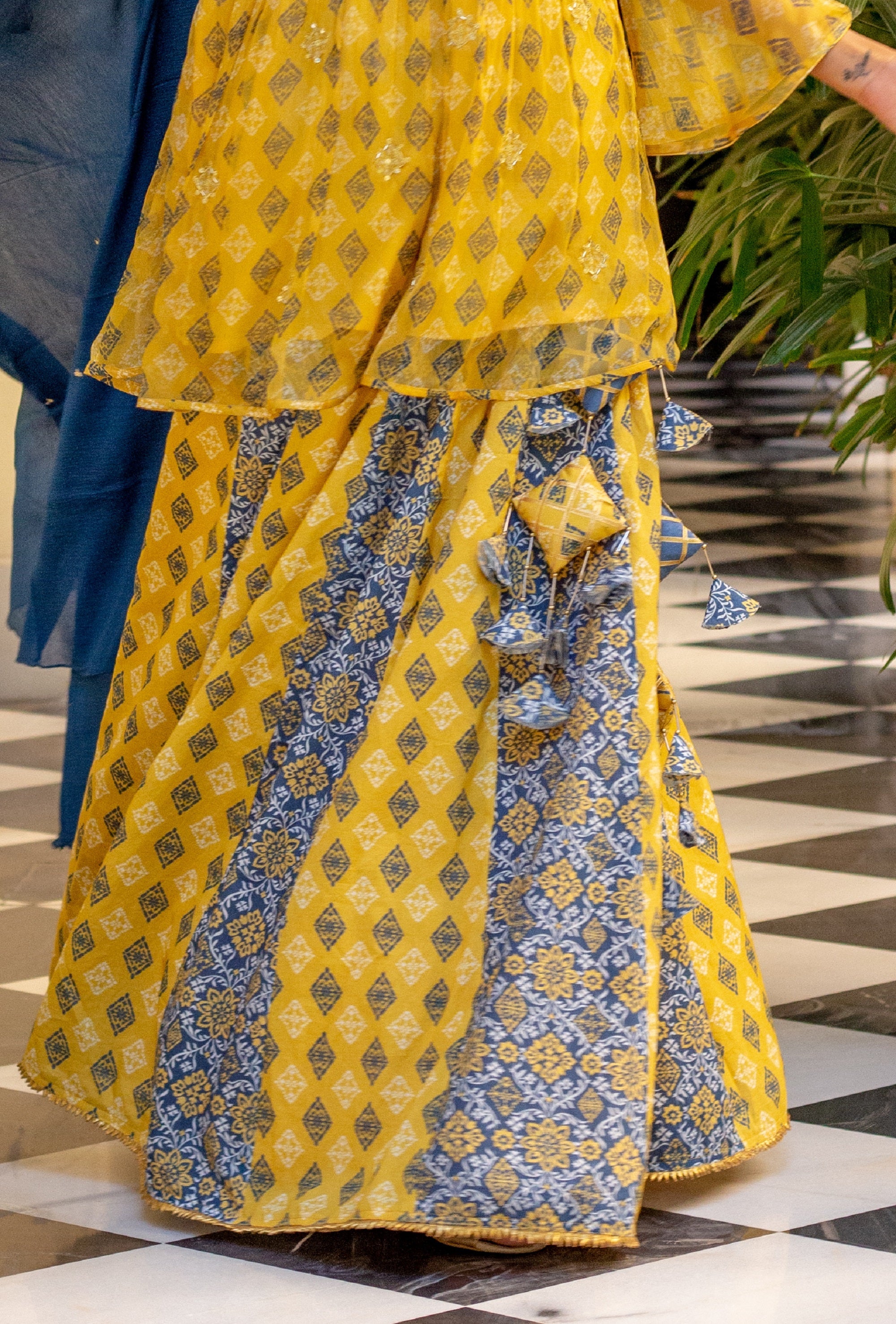 Dual Patch Skirt-3pcs