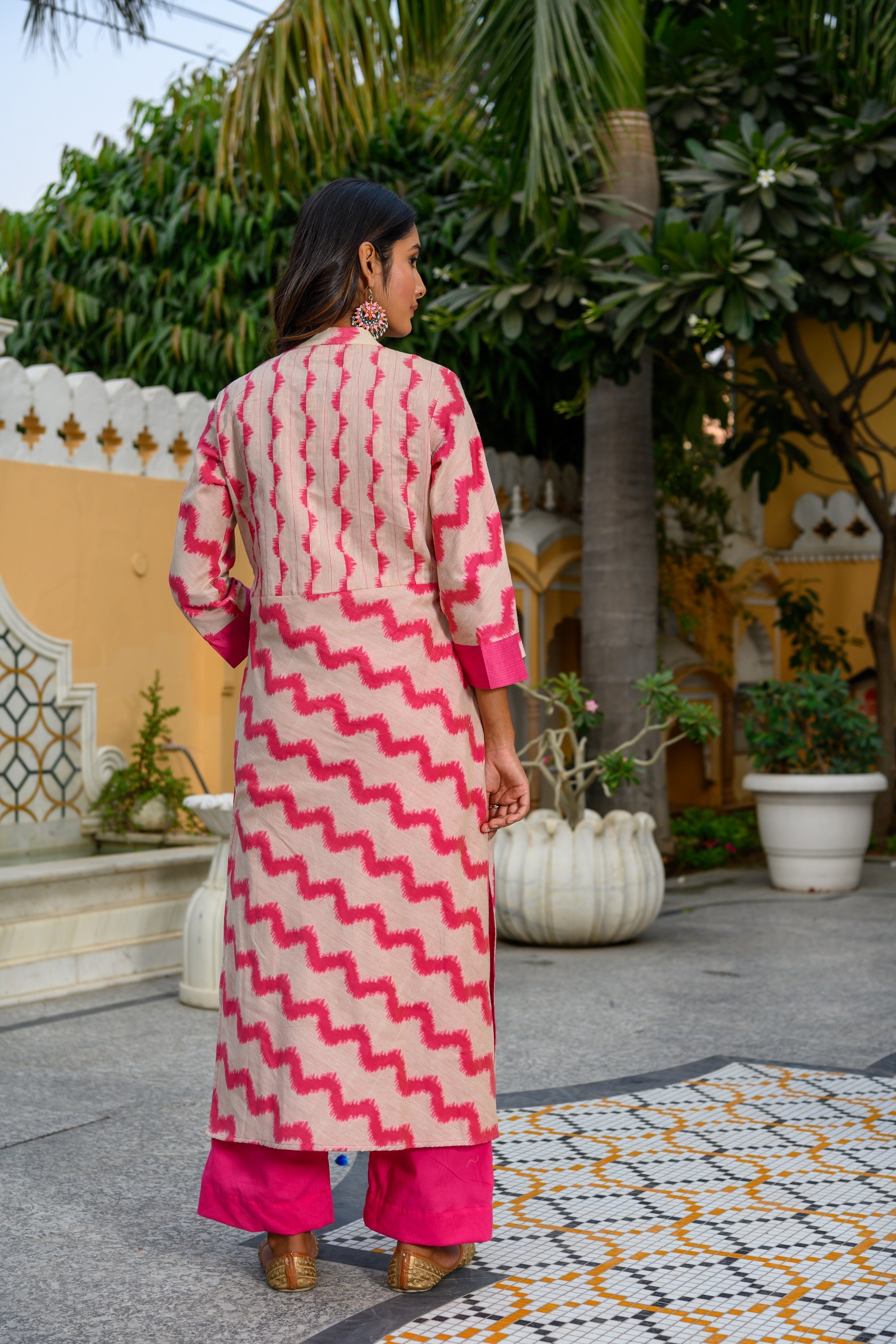 Wavy Chanderi Kurta