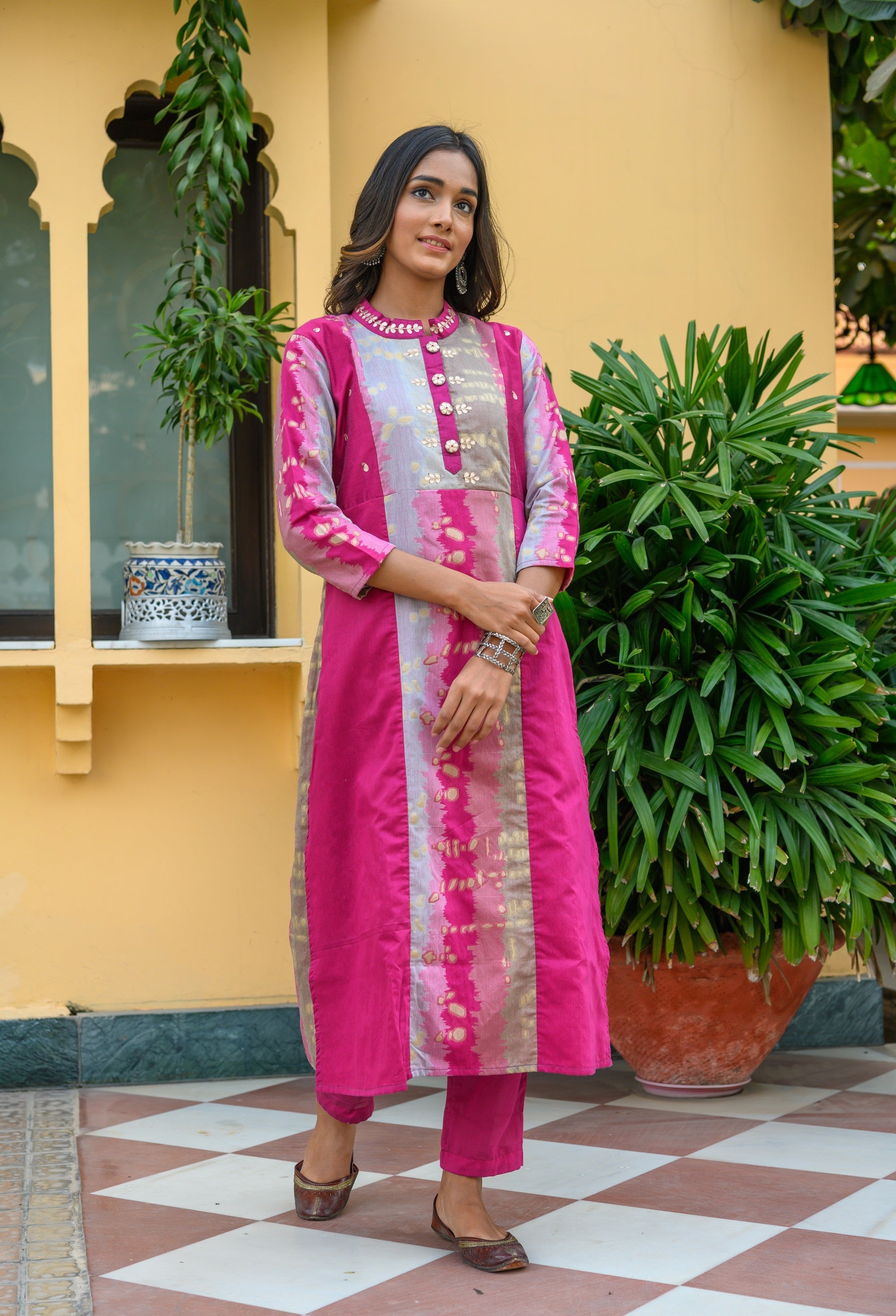 Rich Fuschia Kurta