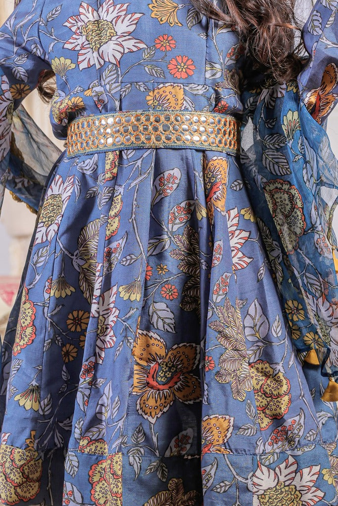 Azure Florence Kids Anarkali-3pcs