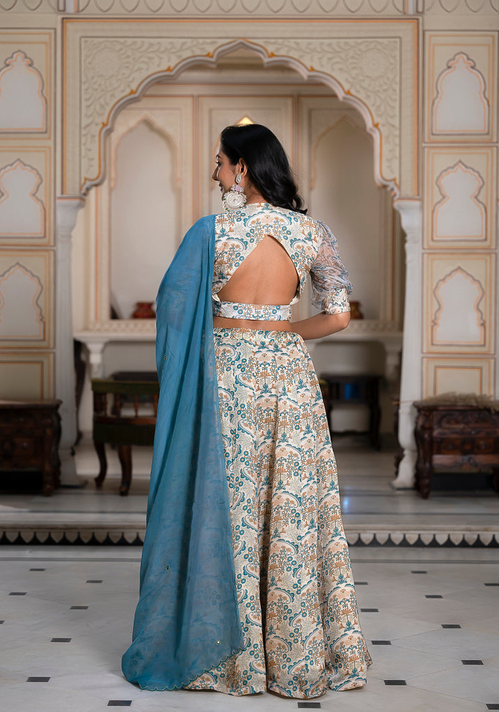 Florentina silk lehenga set-3PCS