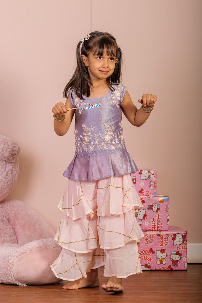 Sequin Peplum Dress-2Pcs