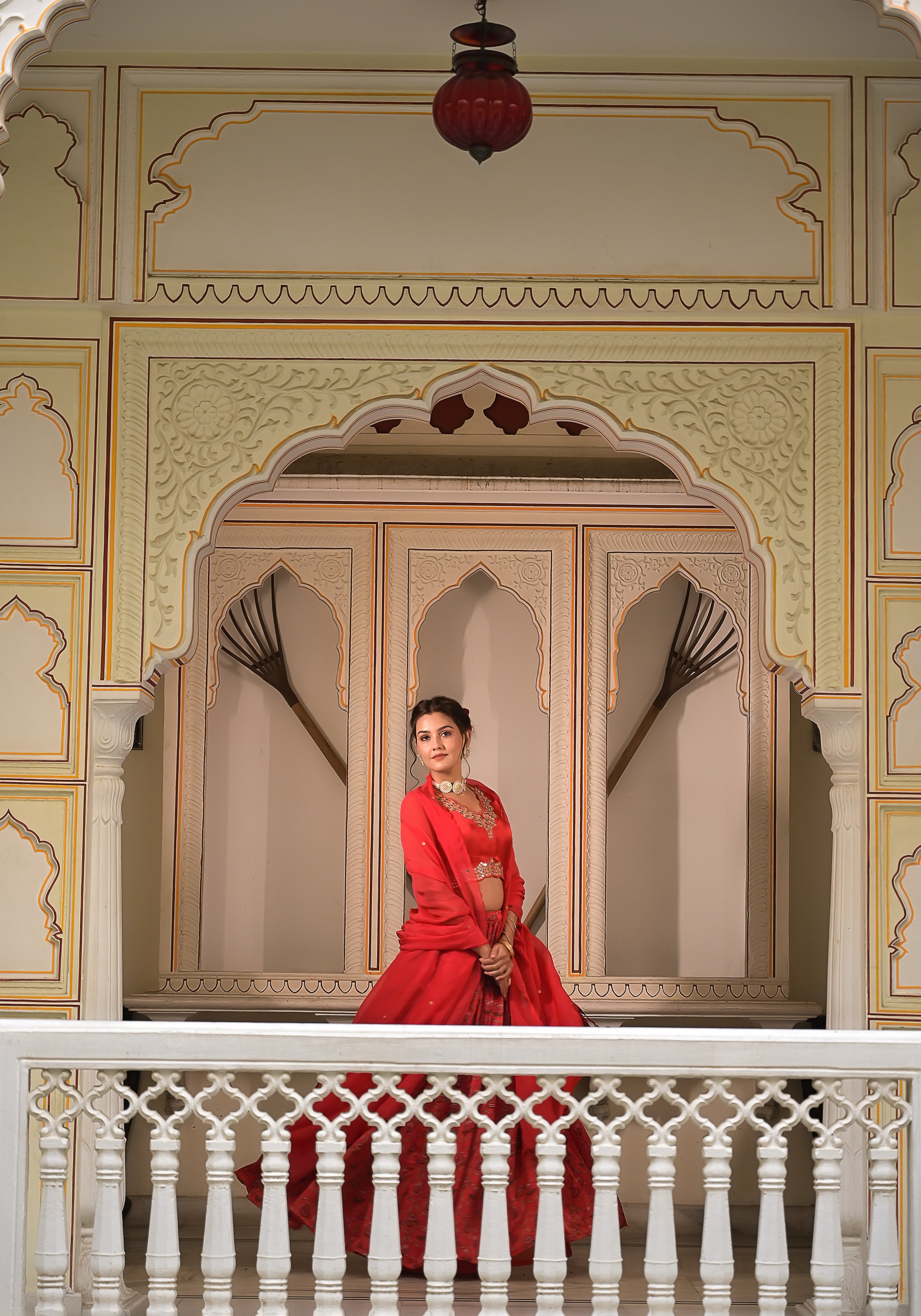 Red Gulaal Lehenga set-3PCS