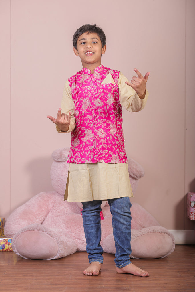 Ajrak boys kurta set-3pcs