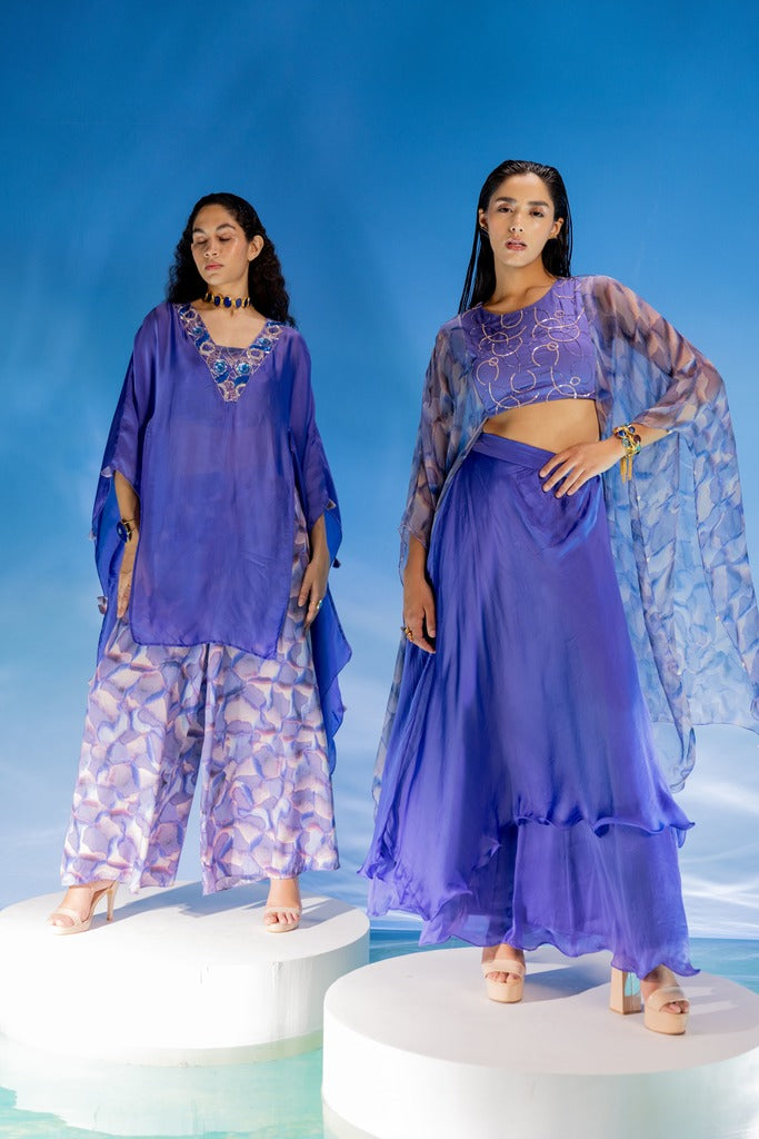 Organza cape set-3pcs