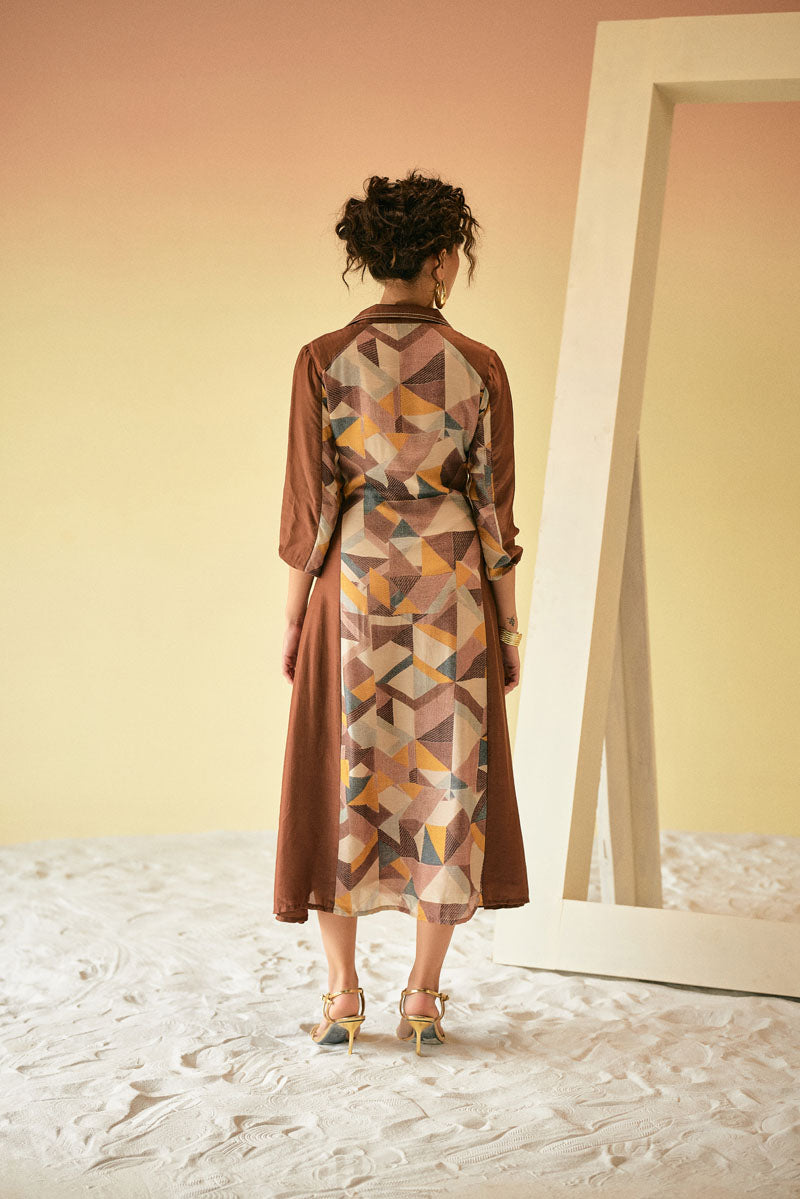 ANKLE LENGTH BELT DRESS