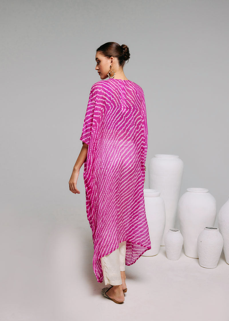 PINK EMBELLISHED KAFTAN SET