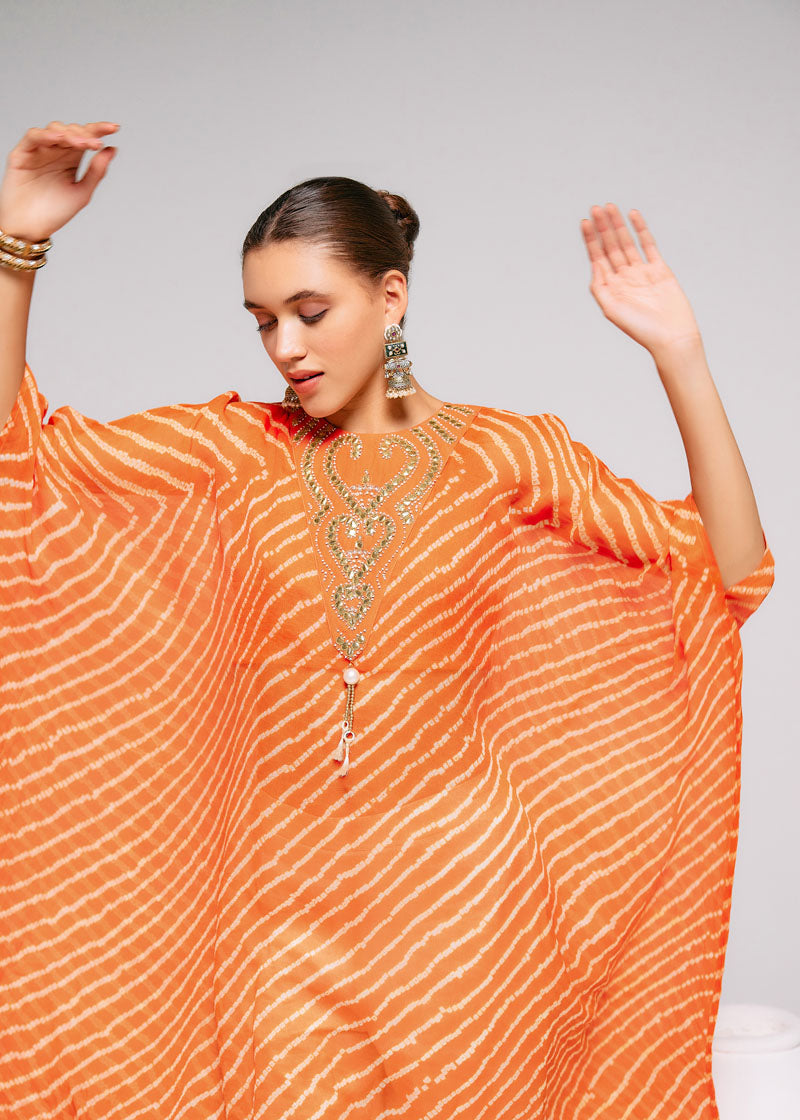 RUST ORANGE KAFTAN (Set of 3)