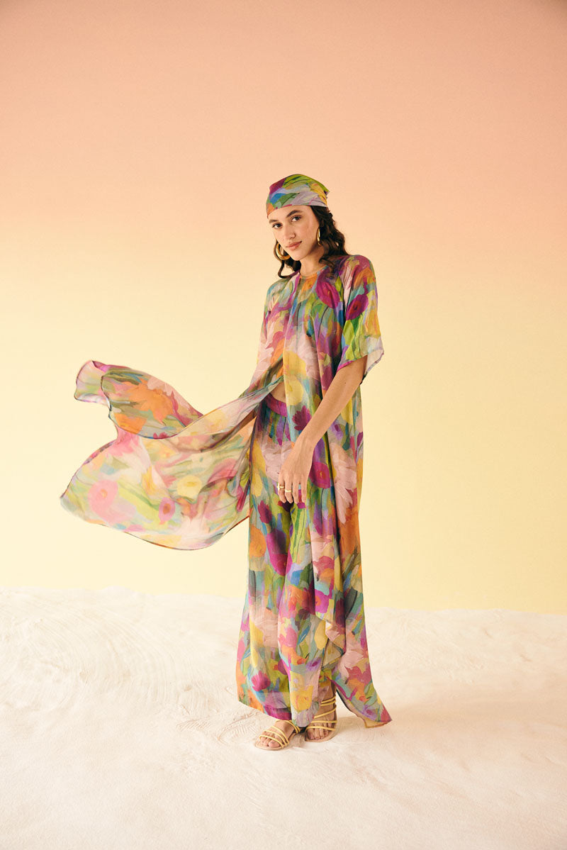 LAYERED KURTA WITH PANTS