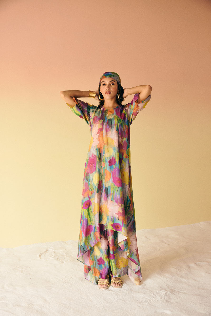 LAYERED KURTA WITH PANTS