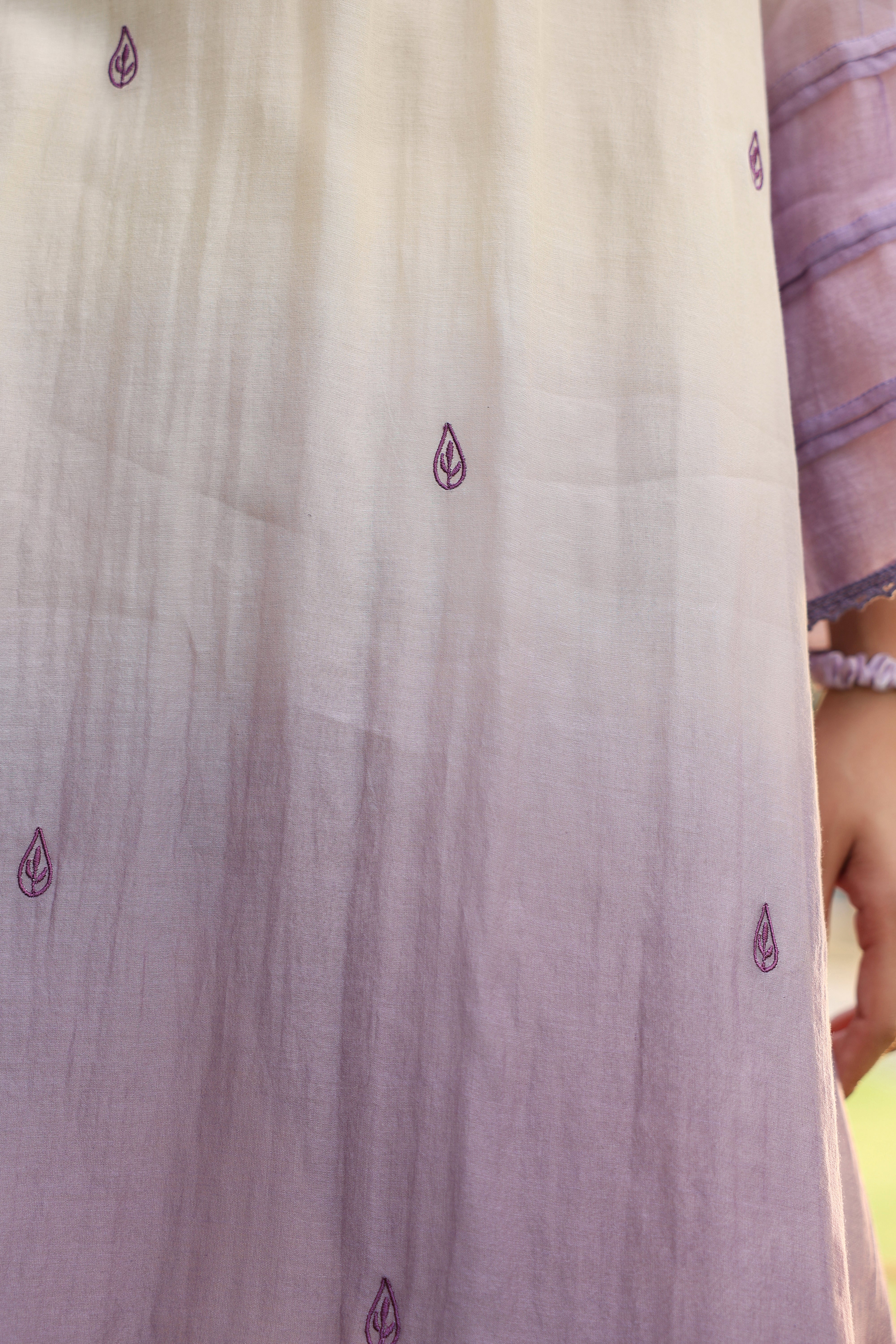 Gul Purple Ombre Frill Dress