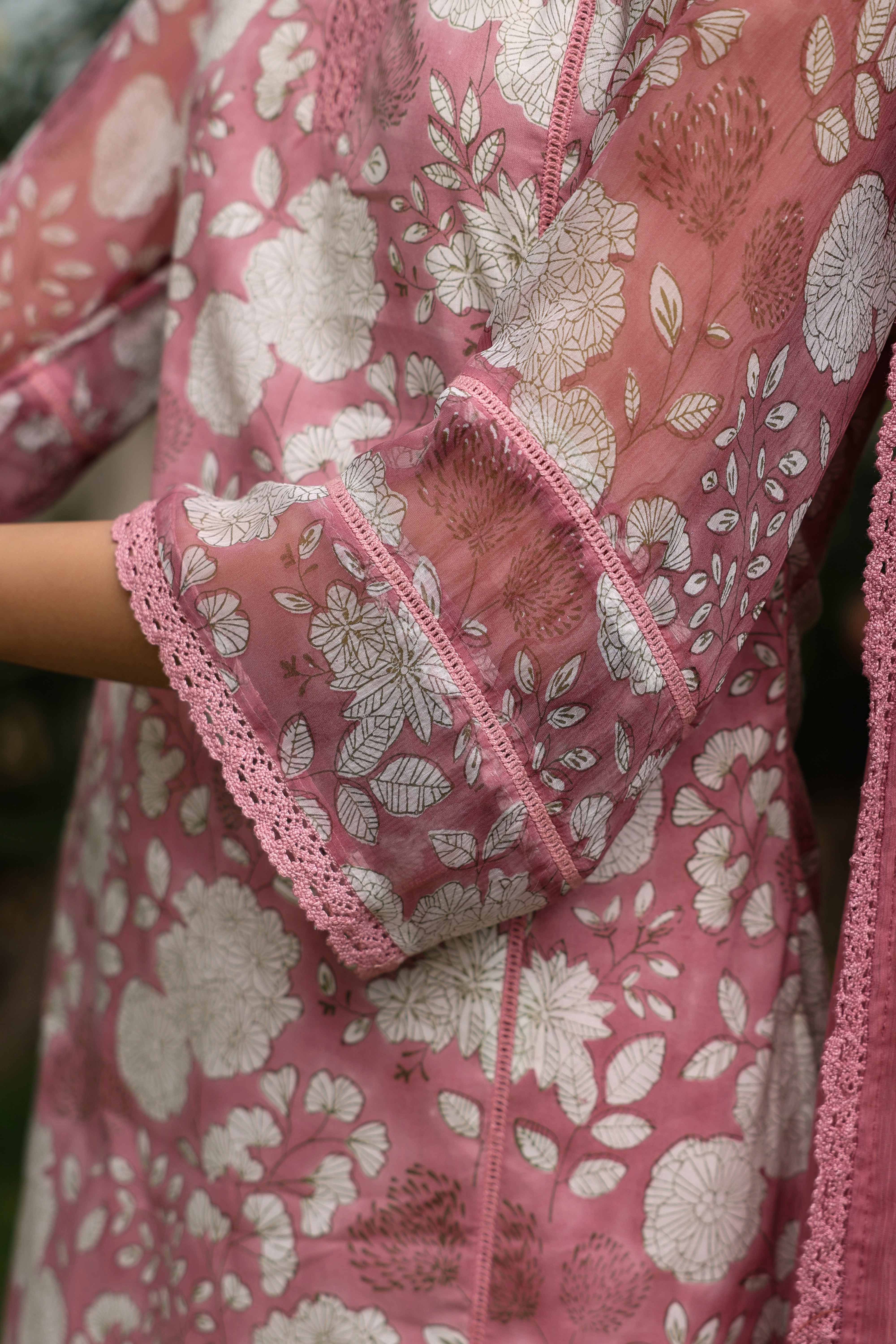 Gul Pink Cotton Printed Suit Set