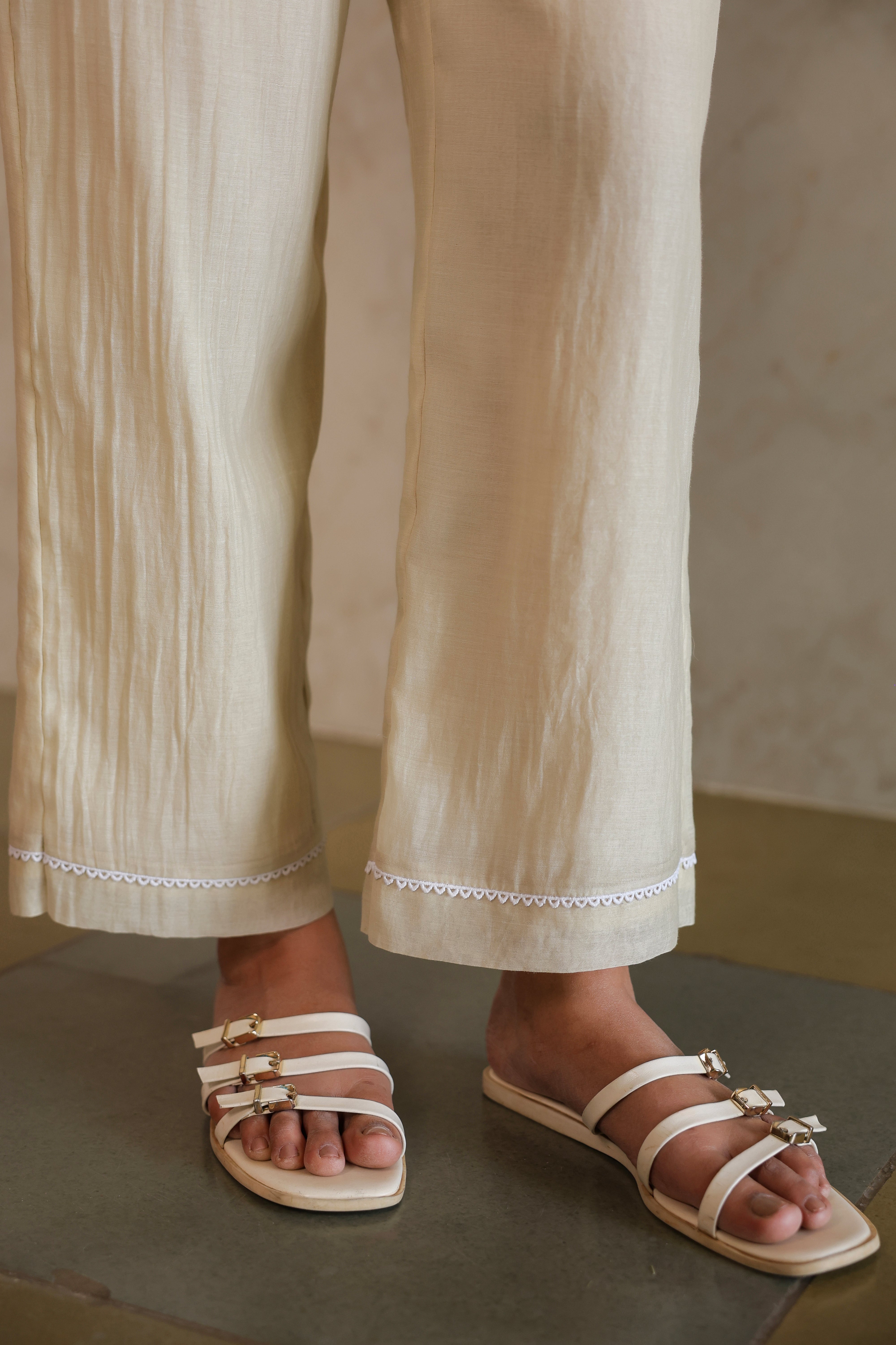 Gul Ivory Yoke Coord Set