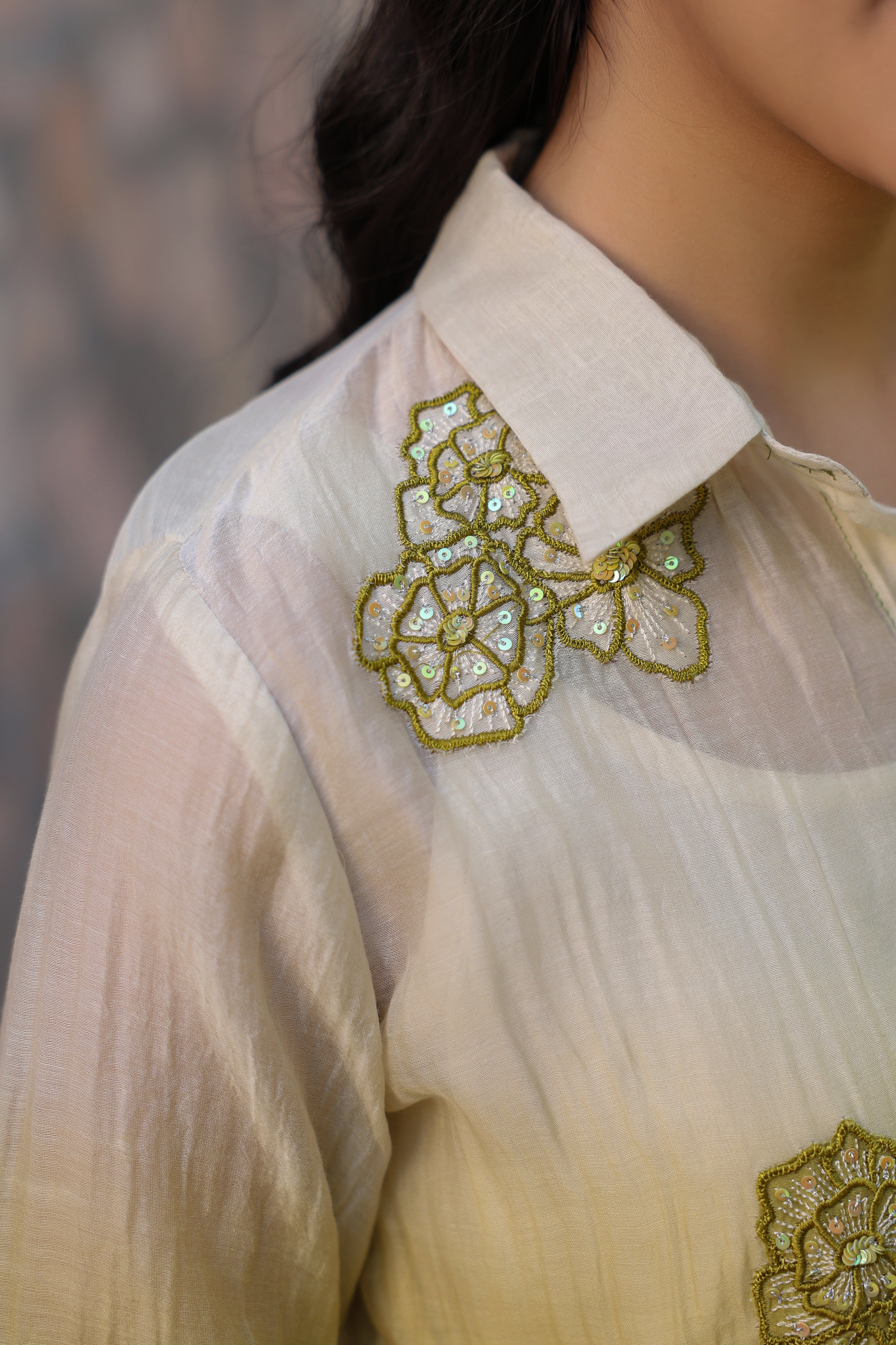 Gul Green Ombre Shirt Coord Set