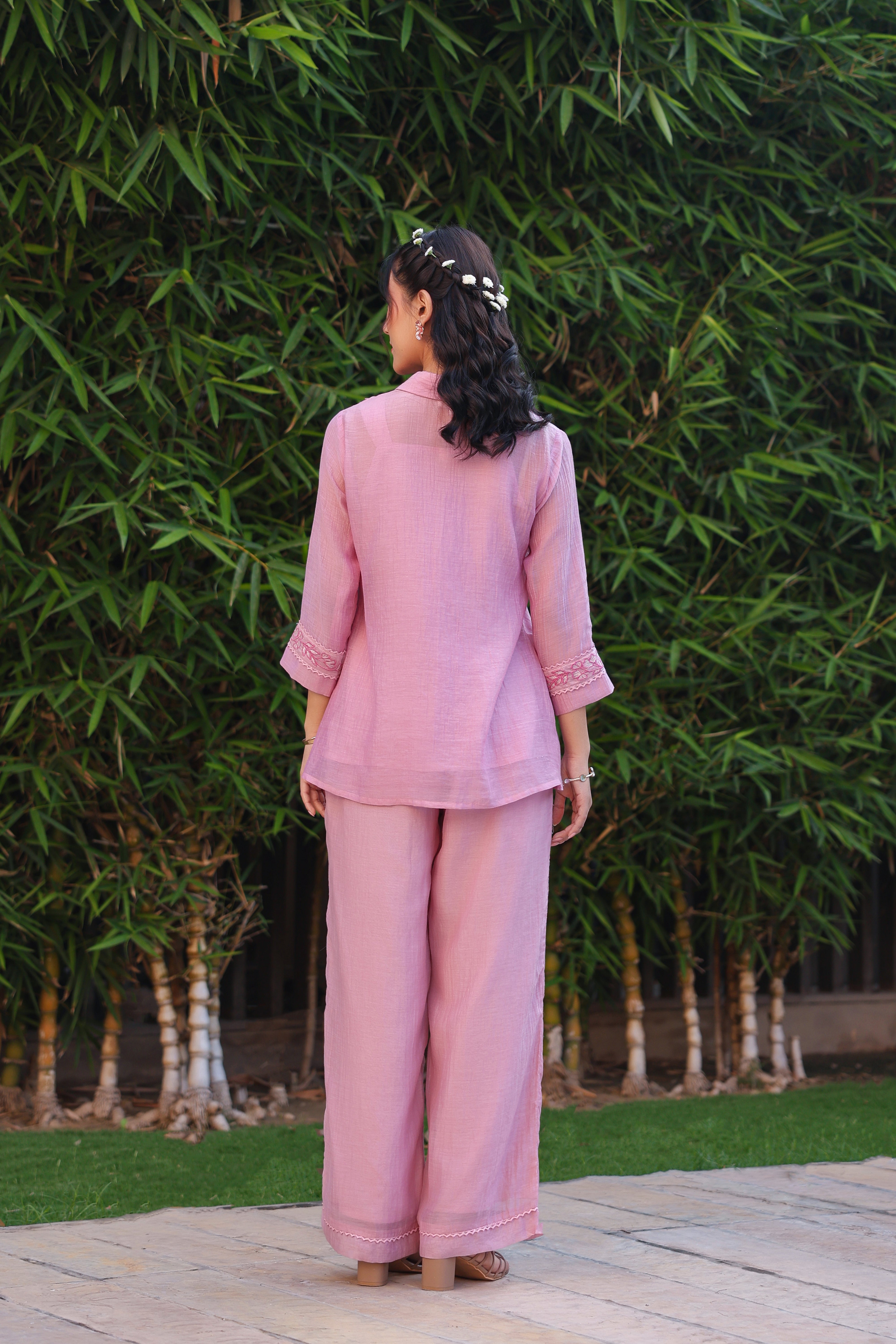 Gul Pink Yoke Coord Set